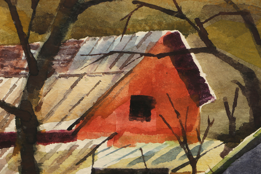 Carol Zimmerman Watercolor on Paper "Promise of Spring"