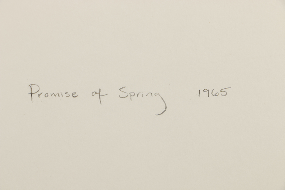 Carol Zimmerman Watercolor on Paper "Promise of Spring"