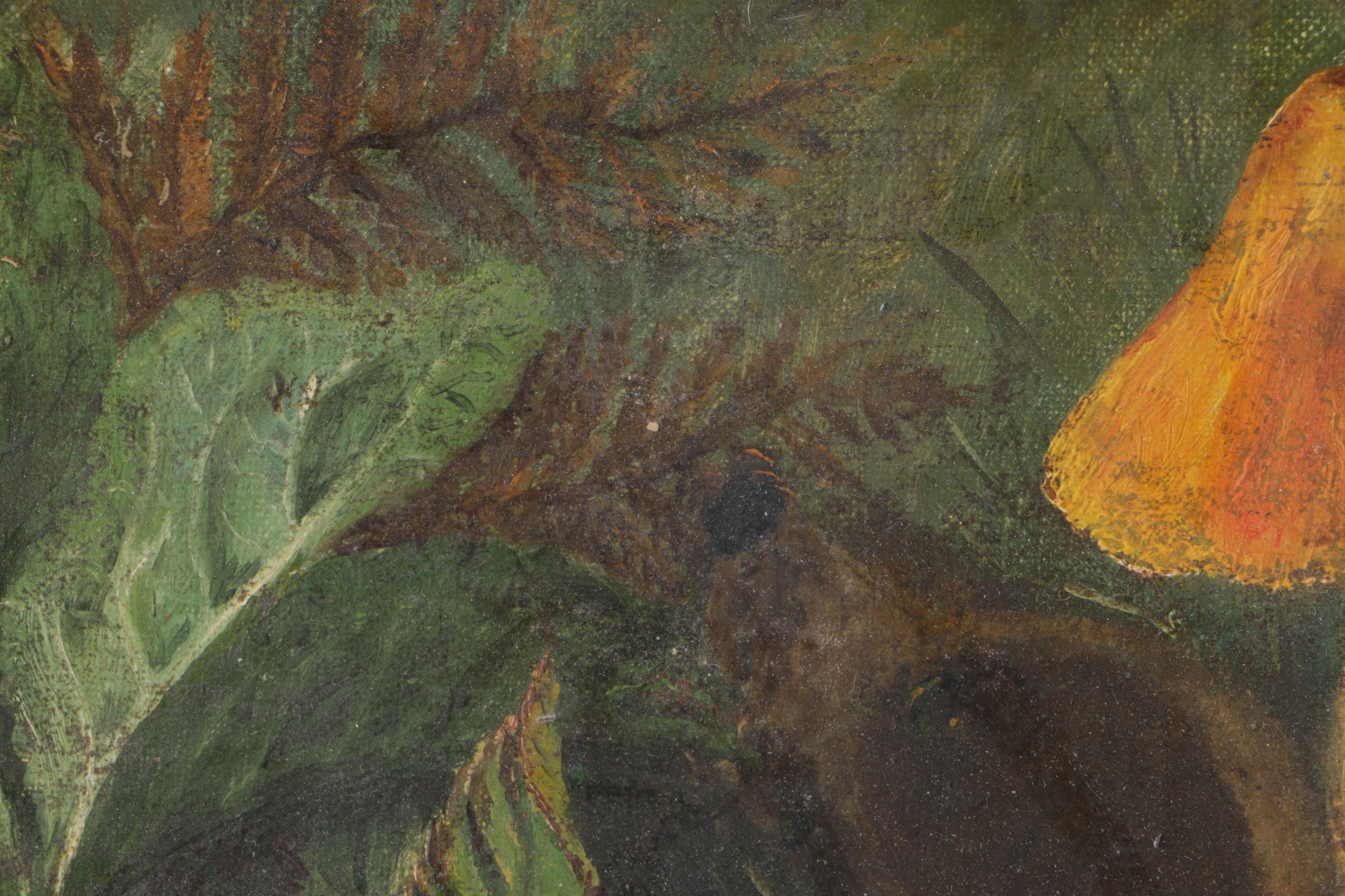 Oil on Canvas Pastoral Landscape with Dog