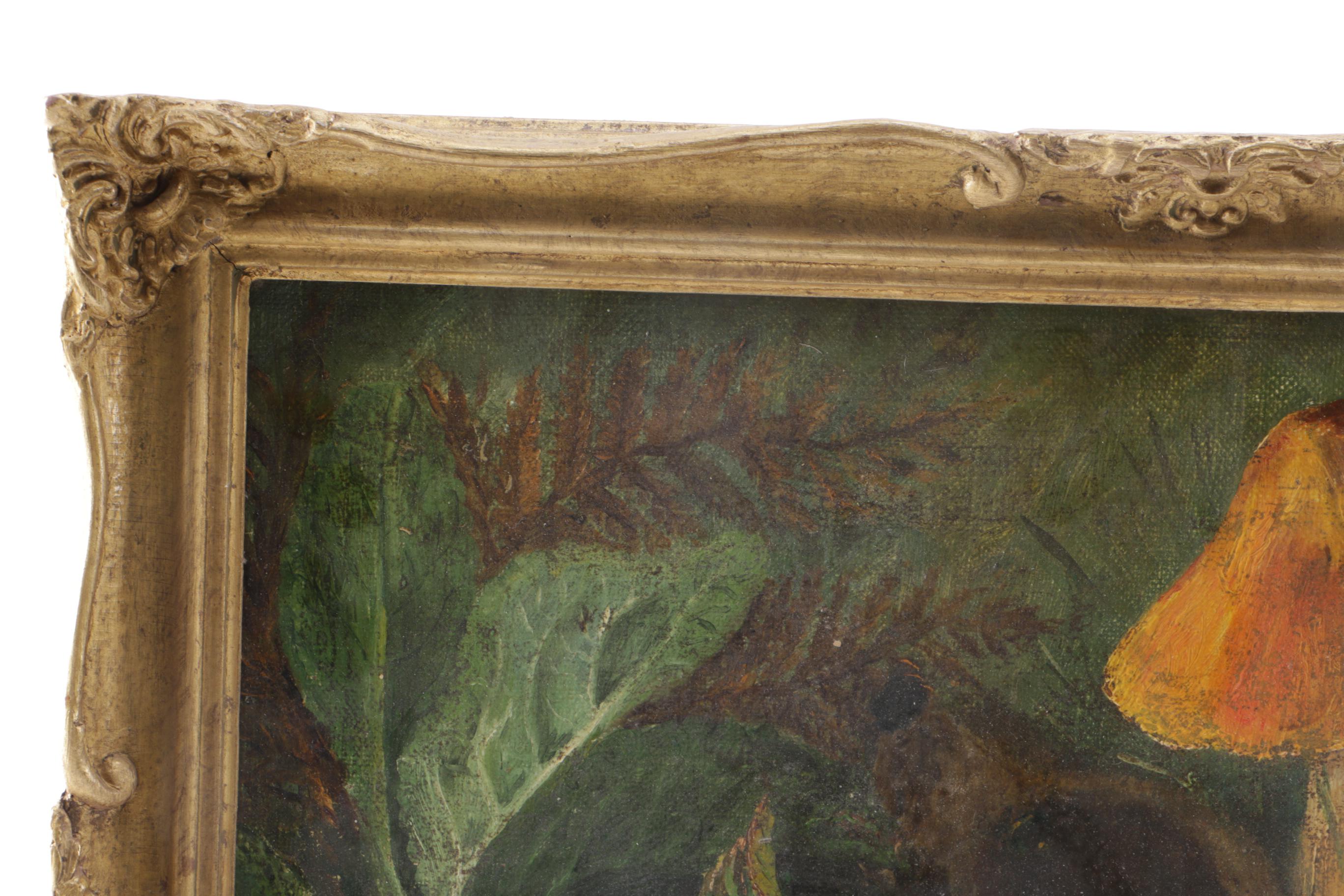 Oil on Canvas Pastoral Landscape with Dog