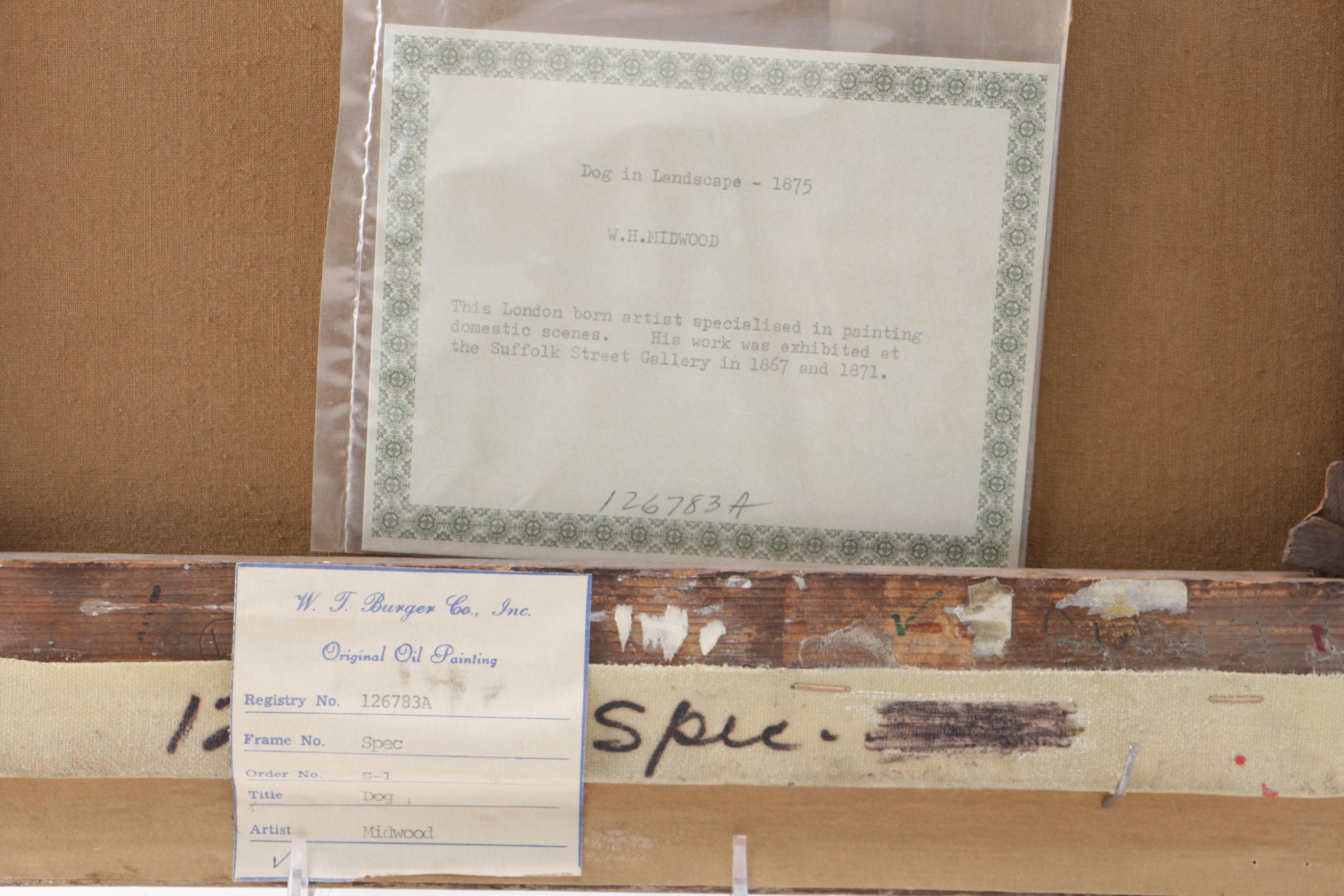 Oil on Canvas Pastoral Landscape with Dog