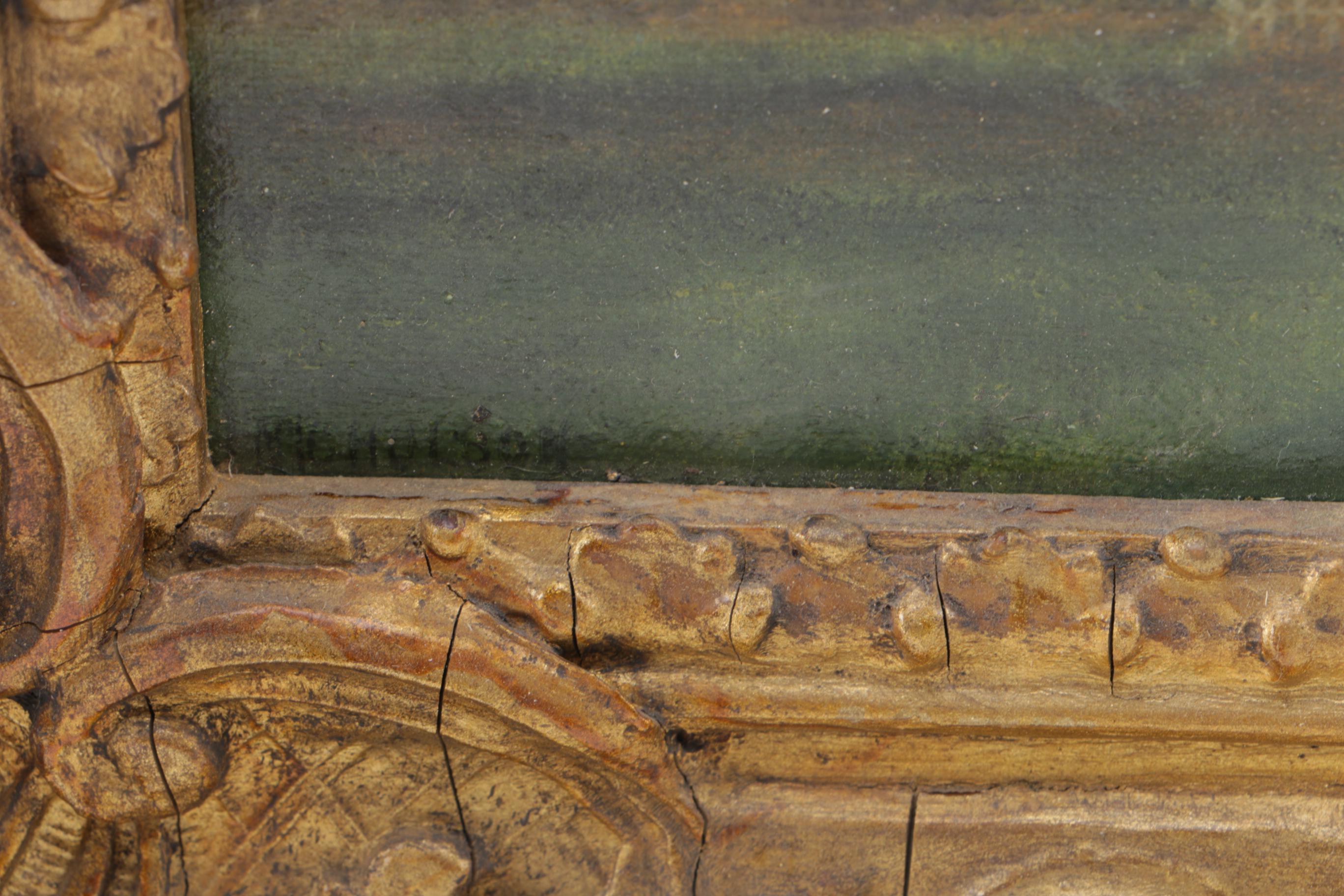 Nicholson Oil on Canvas Pastoral Landscape with Windmill