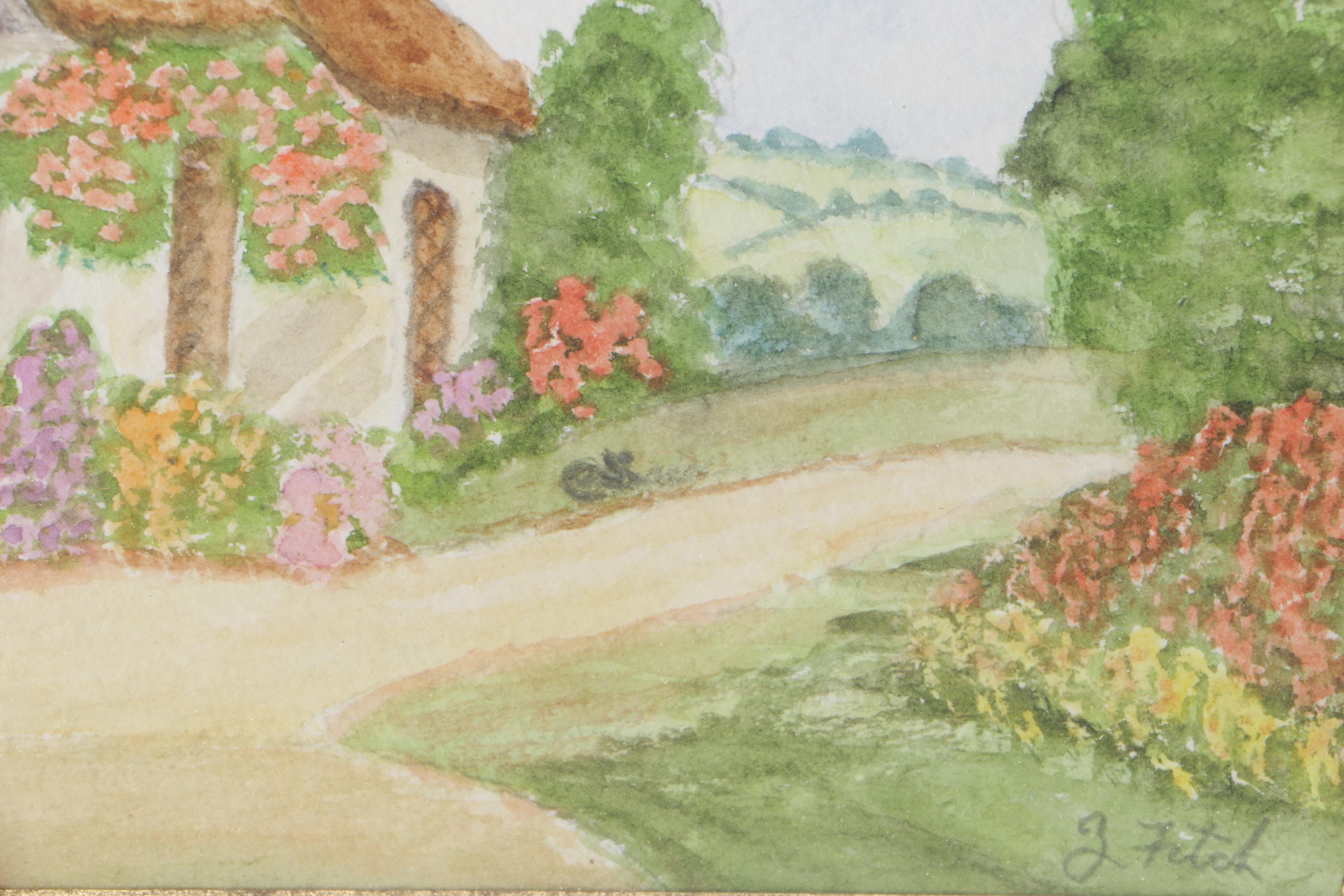Zoe Fitch Watercolor "English Cottage"