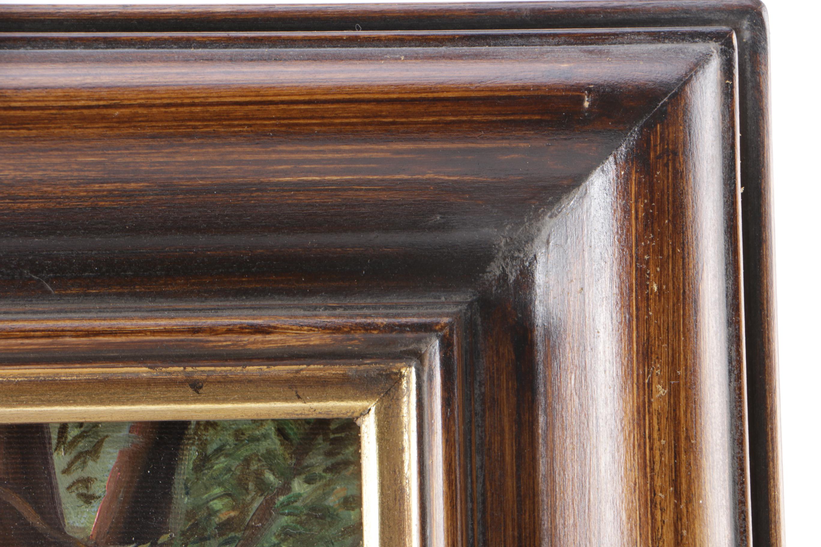 S. Rosa Oil on Canvas "Ducks and Chickens"