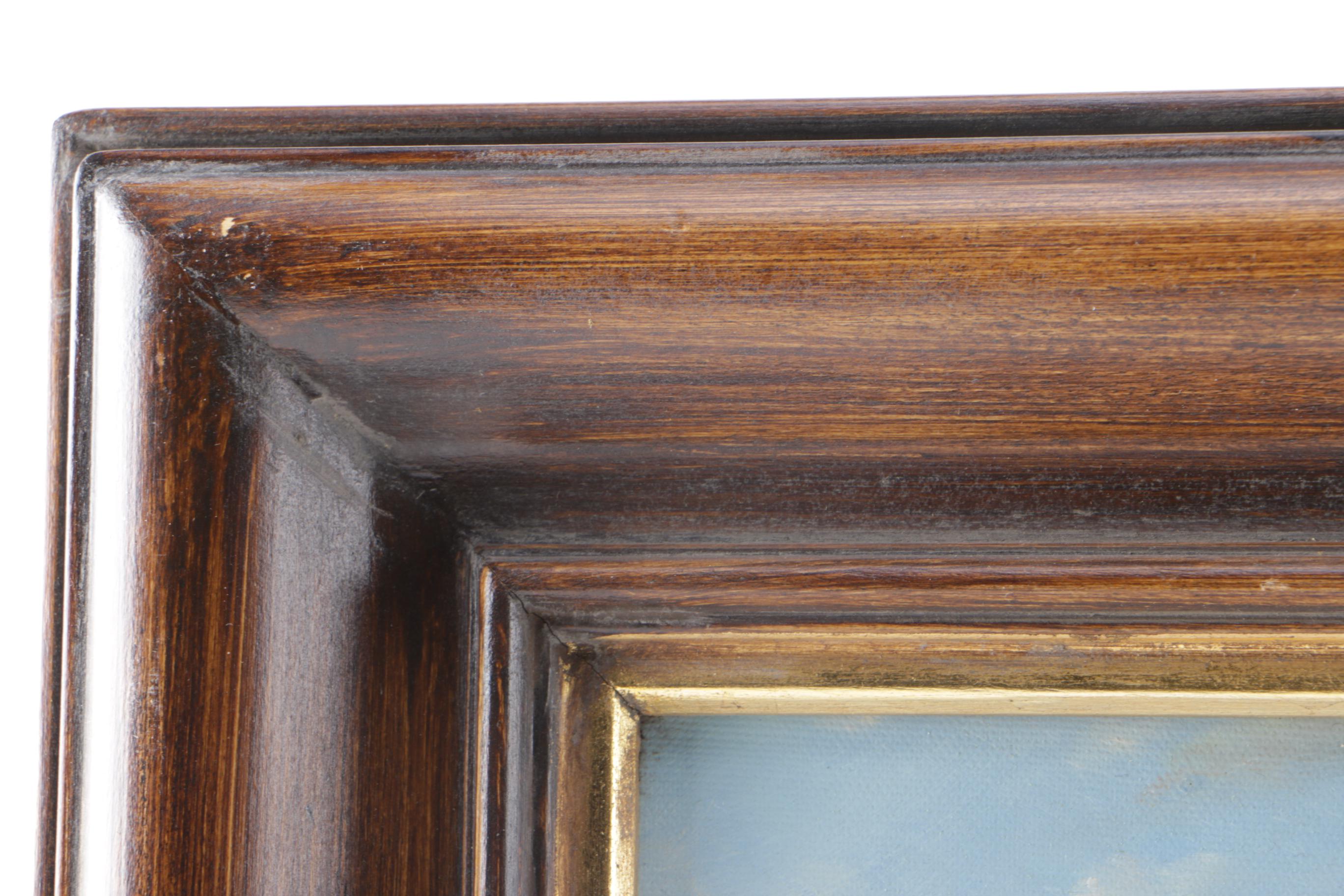 S. Rosa Oil on Canvas "Ducks and Chickens"