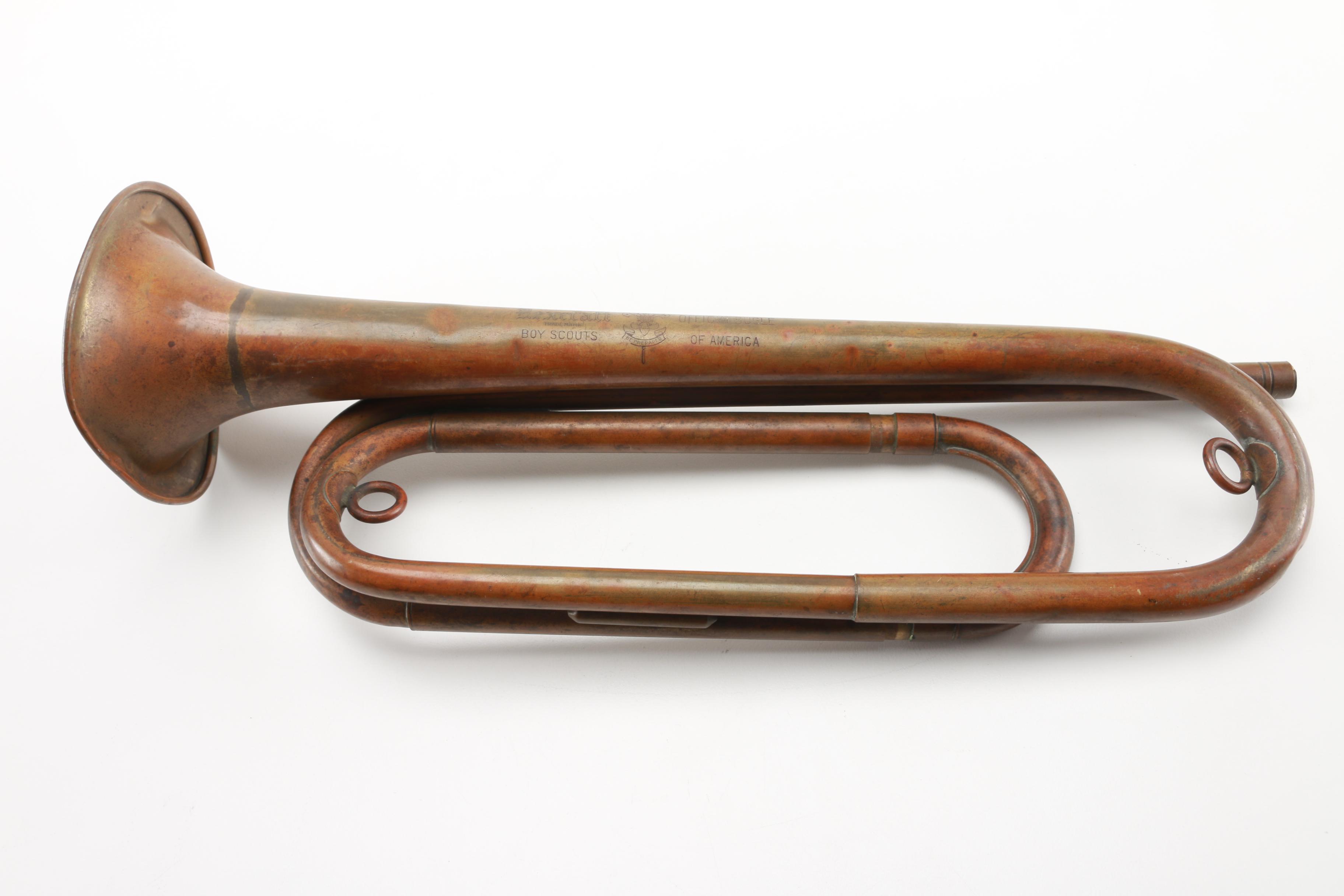 Vintage H.N. White and Rexcraft Boy Scout Bugles