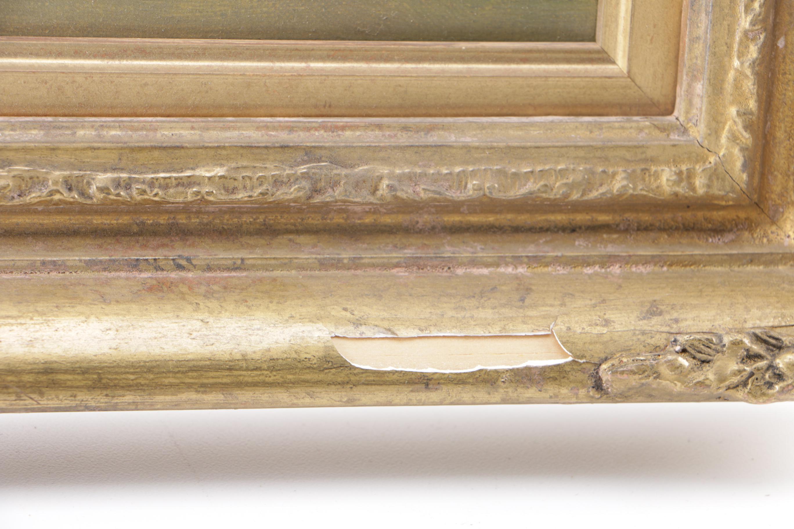 1888 H.C. Stokes Oil Painting on Canvas "Ladies Day, Hereford Hunt"