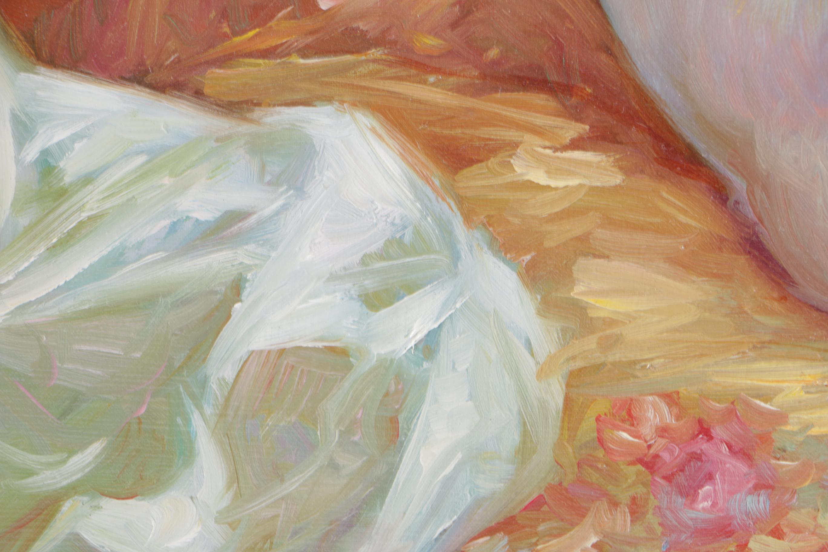 Manuel Gonzal Oil Painting on Canvas "Nude"