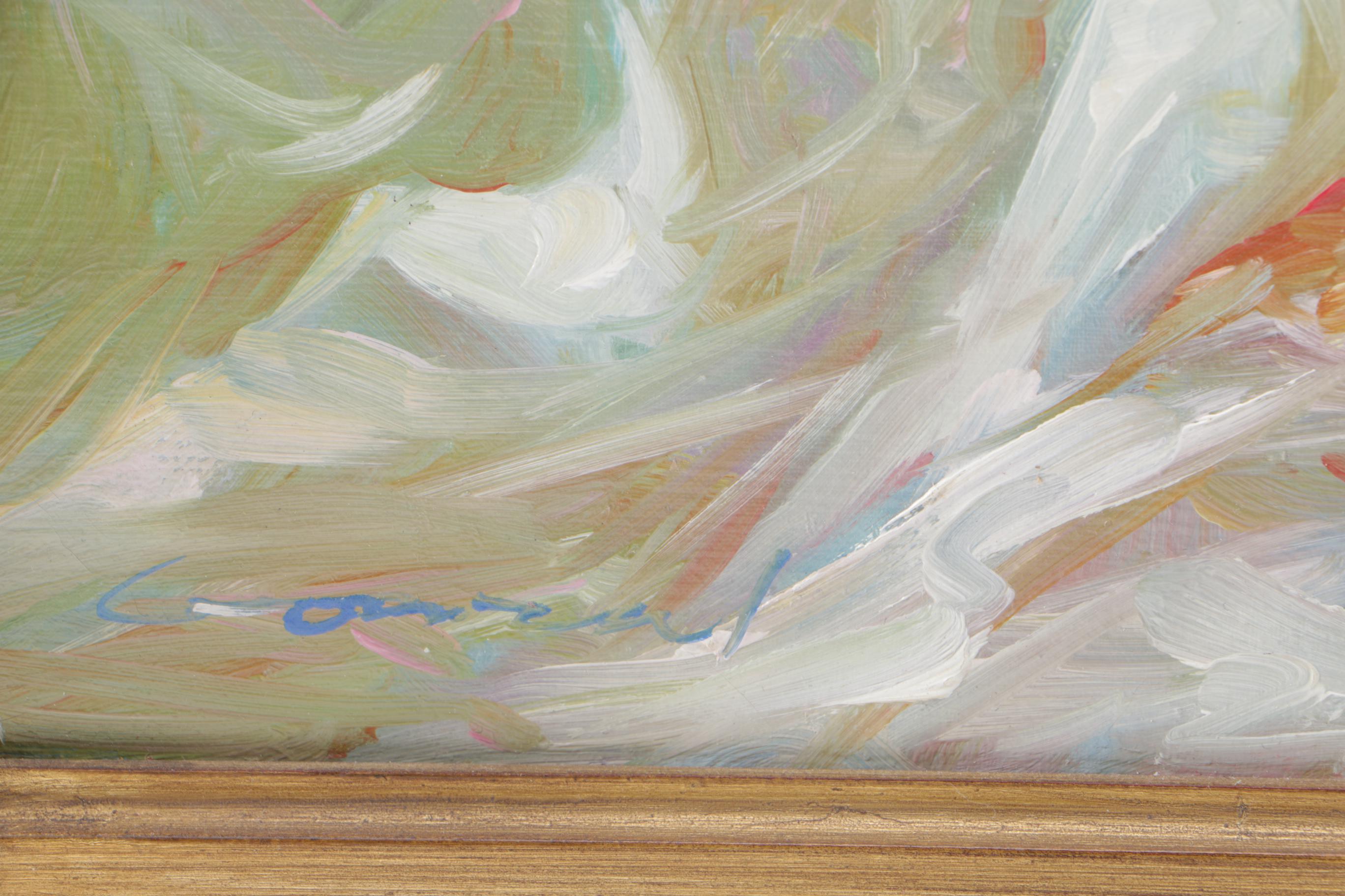 Manuel Gonzal Oil Painting on Canvas "Nude"