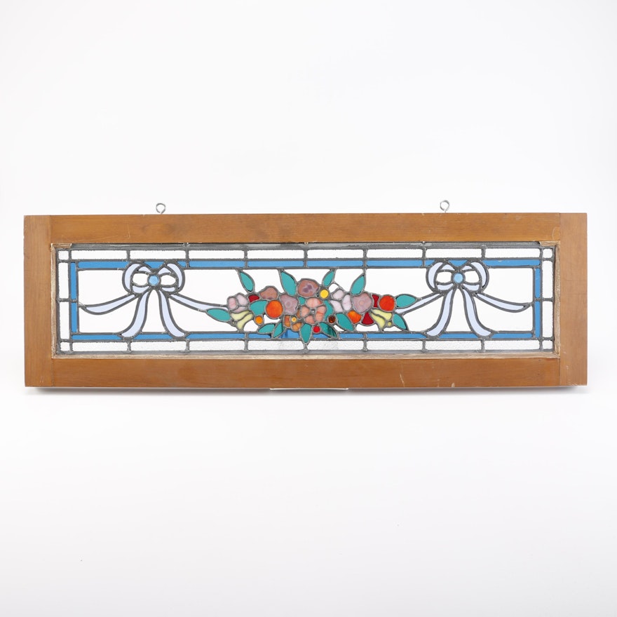 Hanging Floral Themed Stained Glass