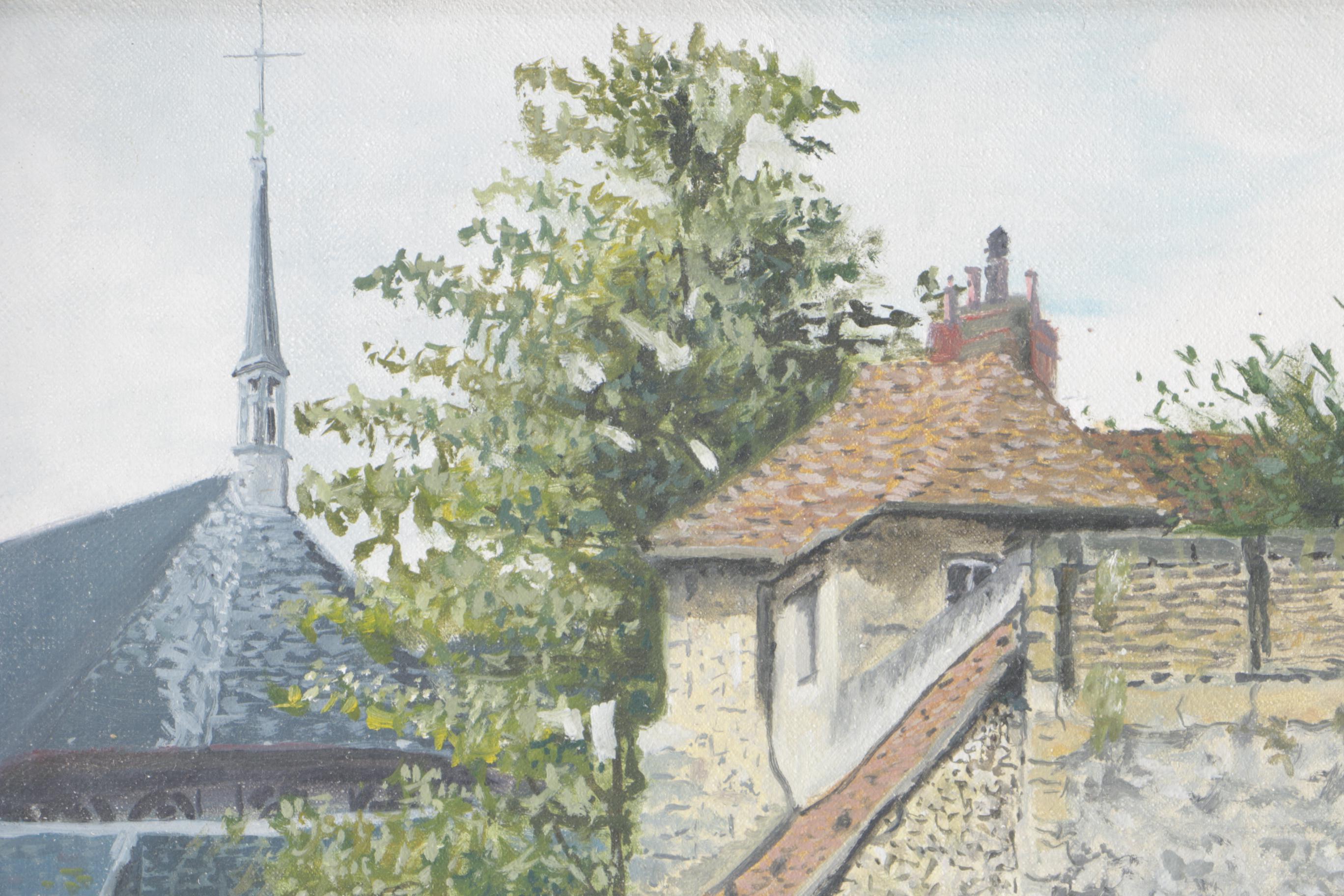 Duchemin Oil on Canvas "Honfleur"