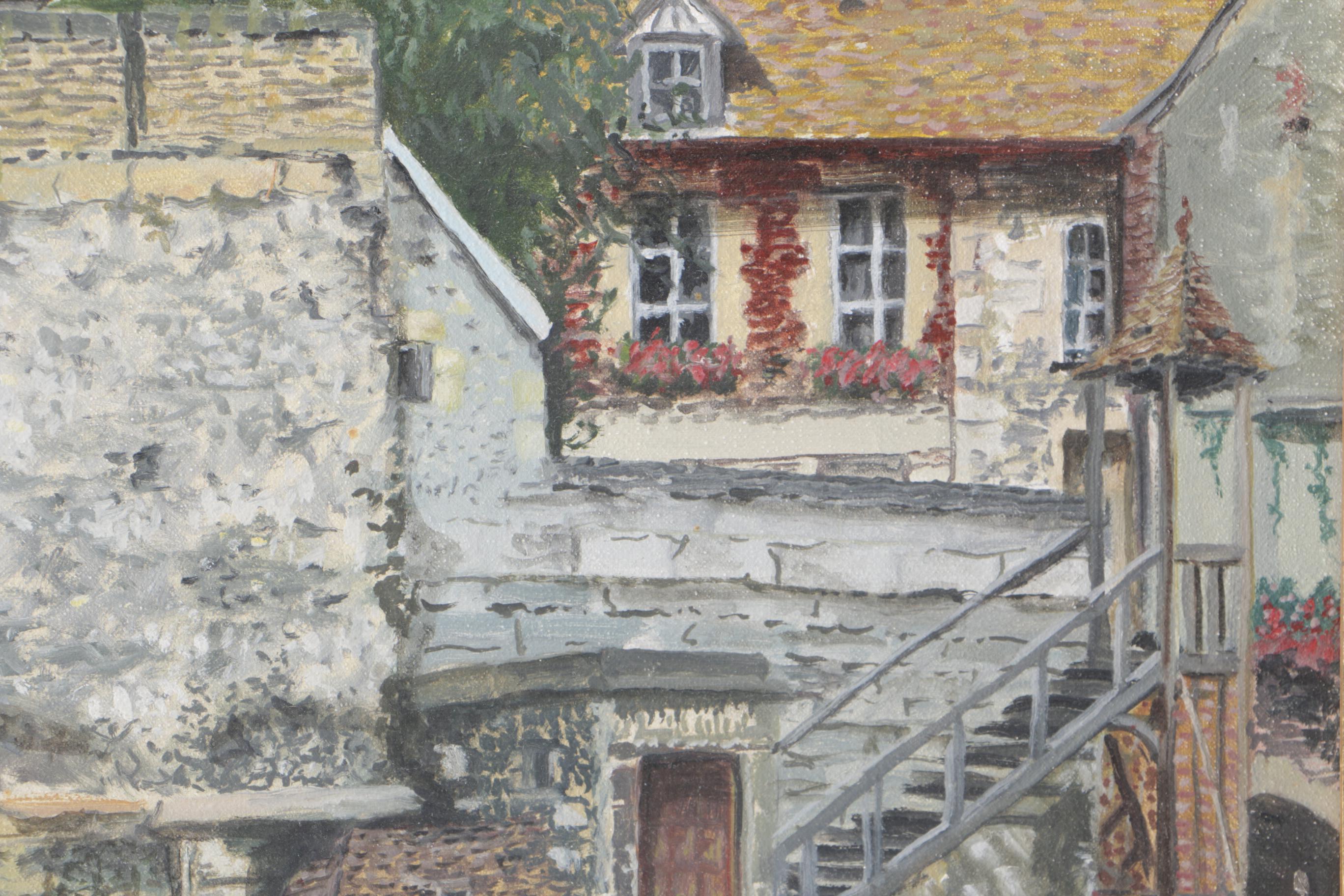 Duchemin Oil on Canvas "Honfleur"
