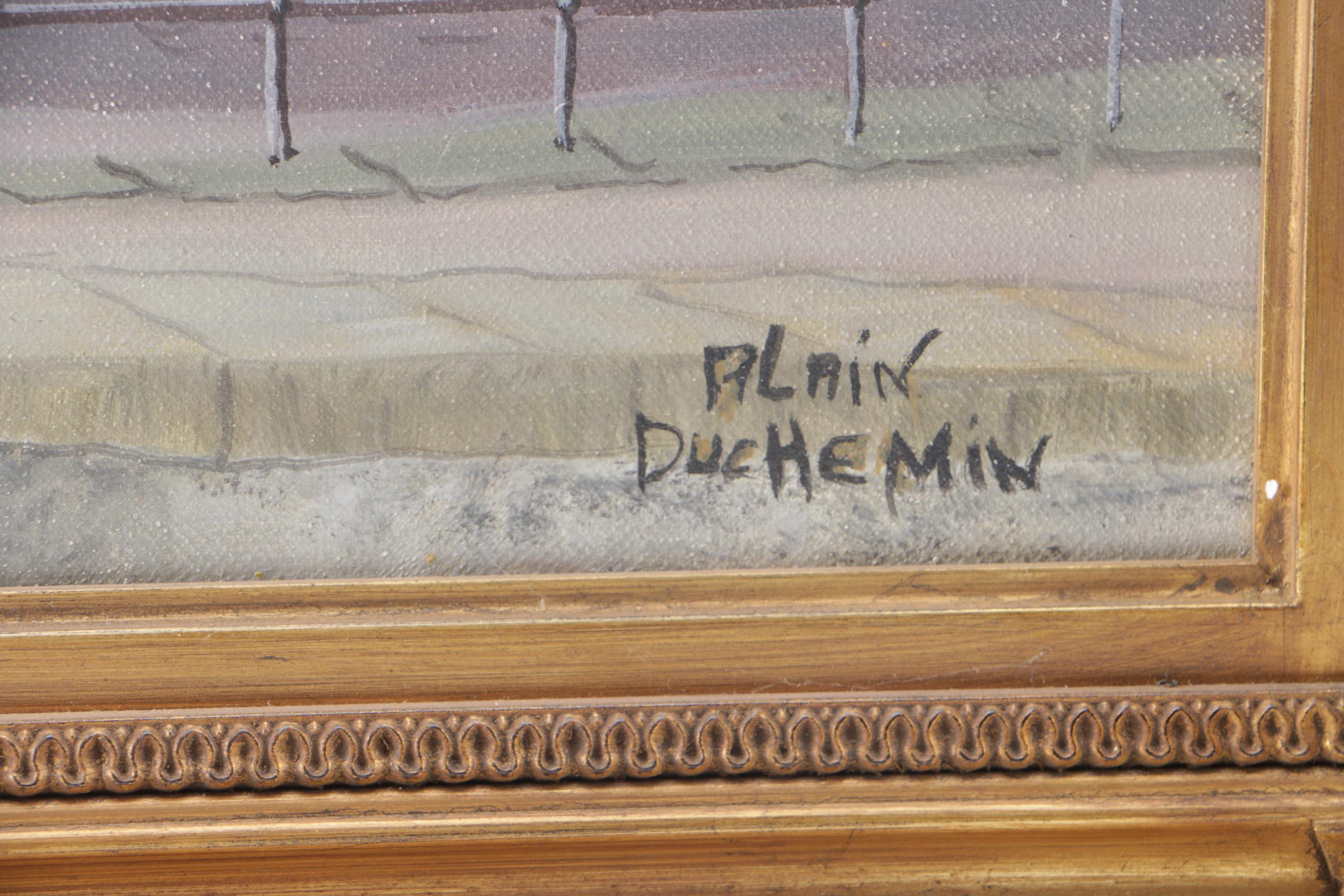 Duchemin Oil on Canvas "Honfleur"