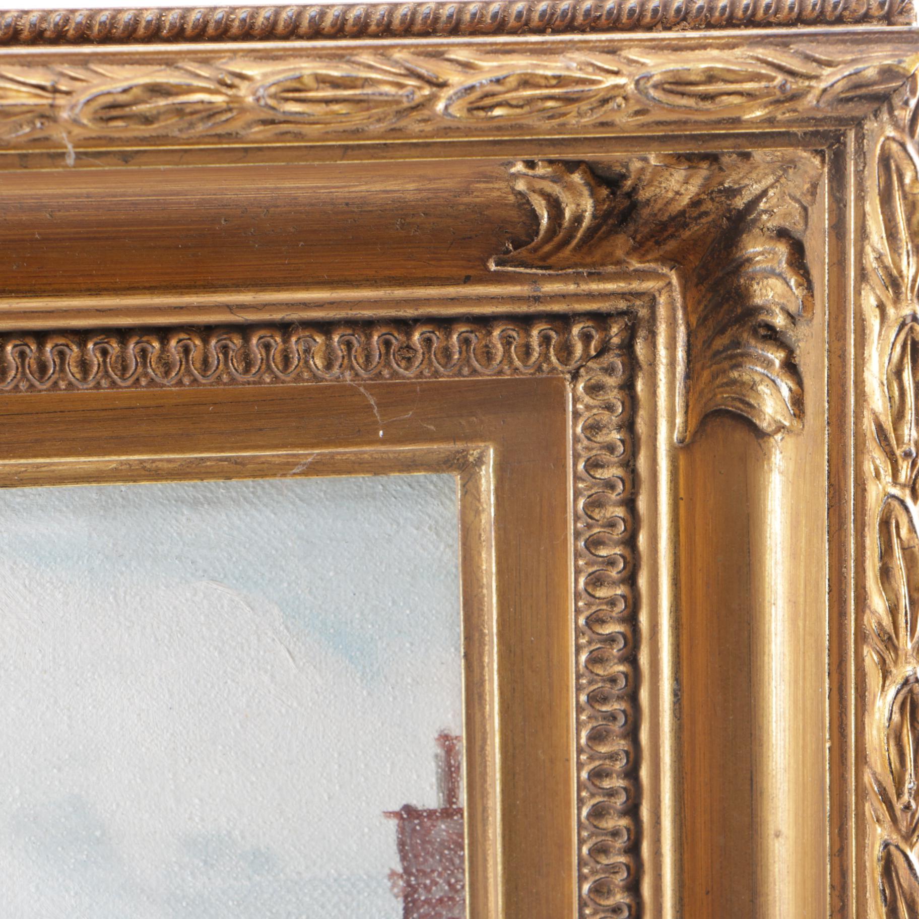 Duchemin Oil on Canvas "Honfleur"