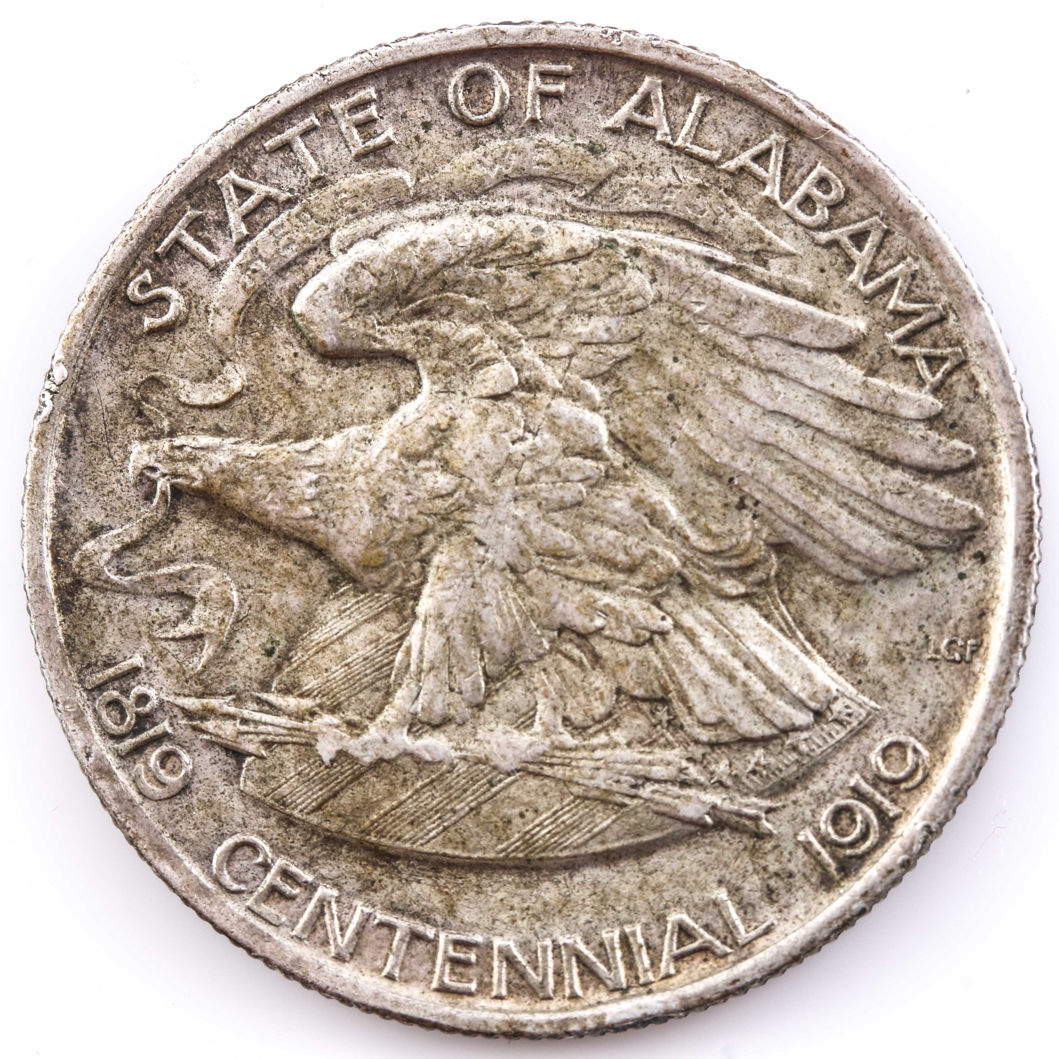 1921 Alabama Commemorative Silver Half Dollar