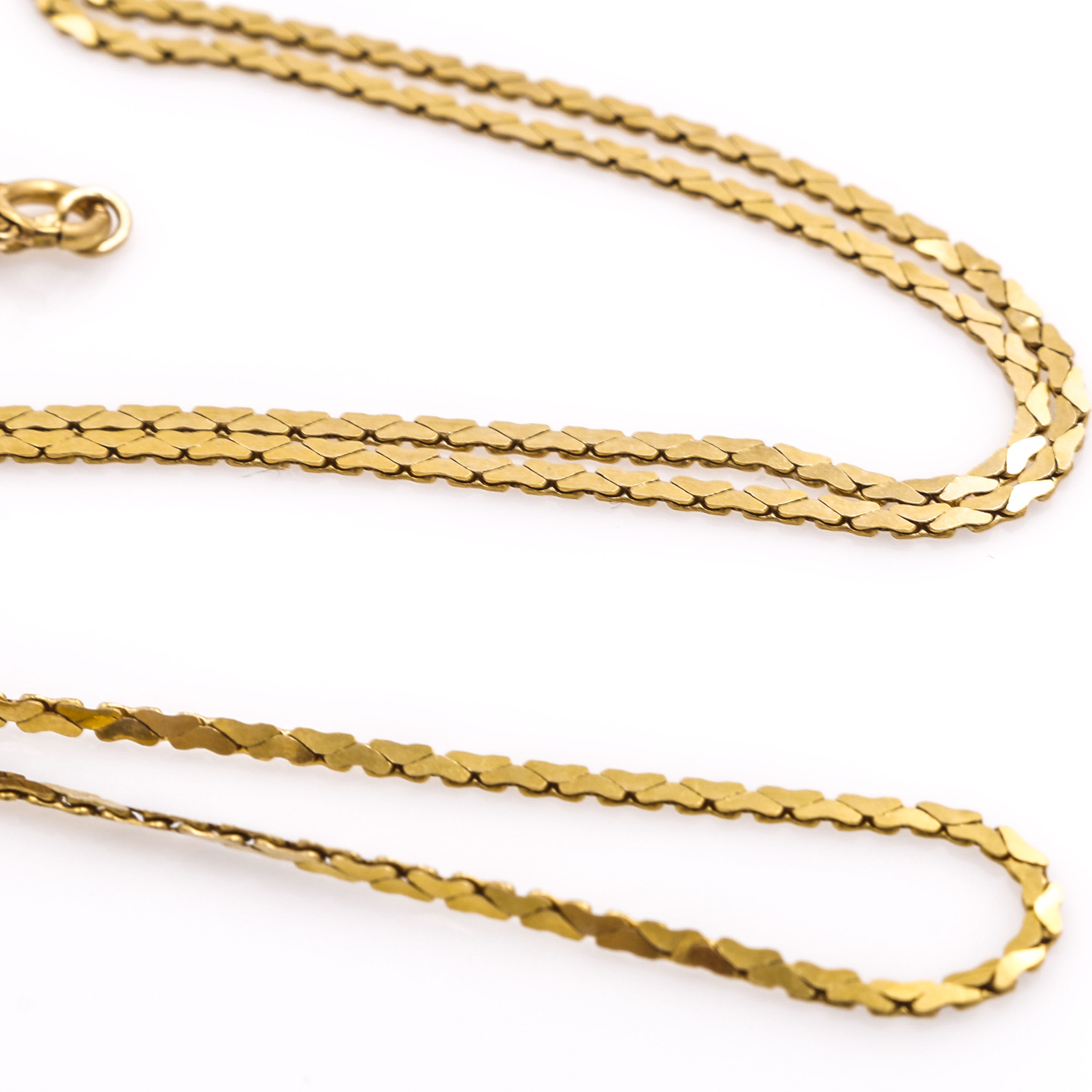 Italian 14K Yellow Gold Cobra Link Chain