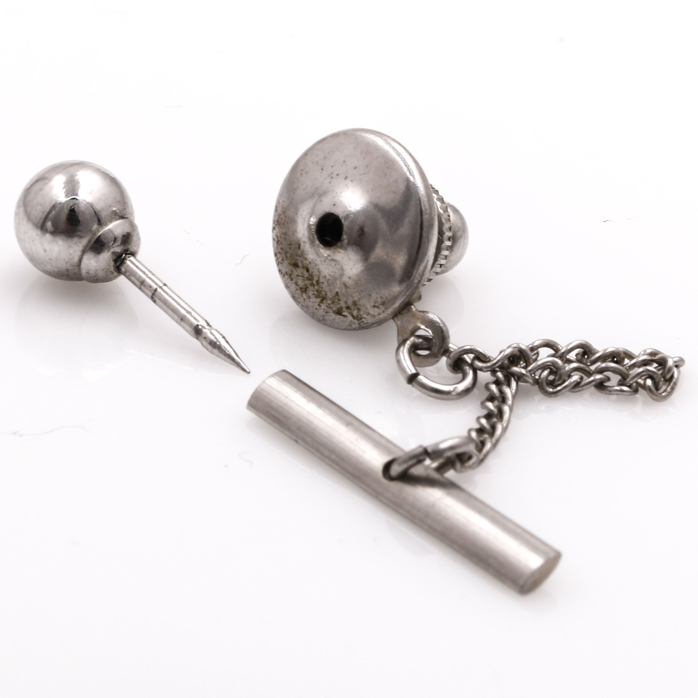 Two-Tone Jewelry With Enameled Michigan University Lapel Pin