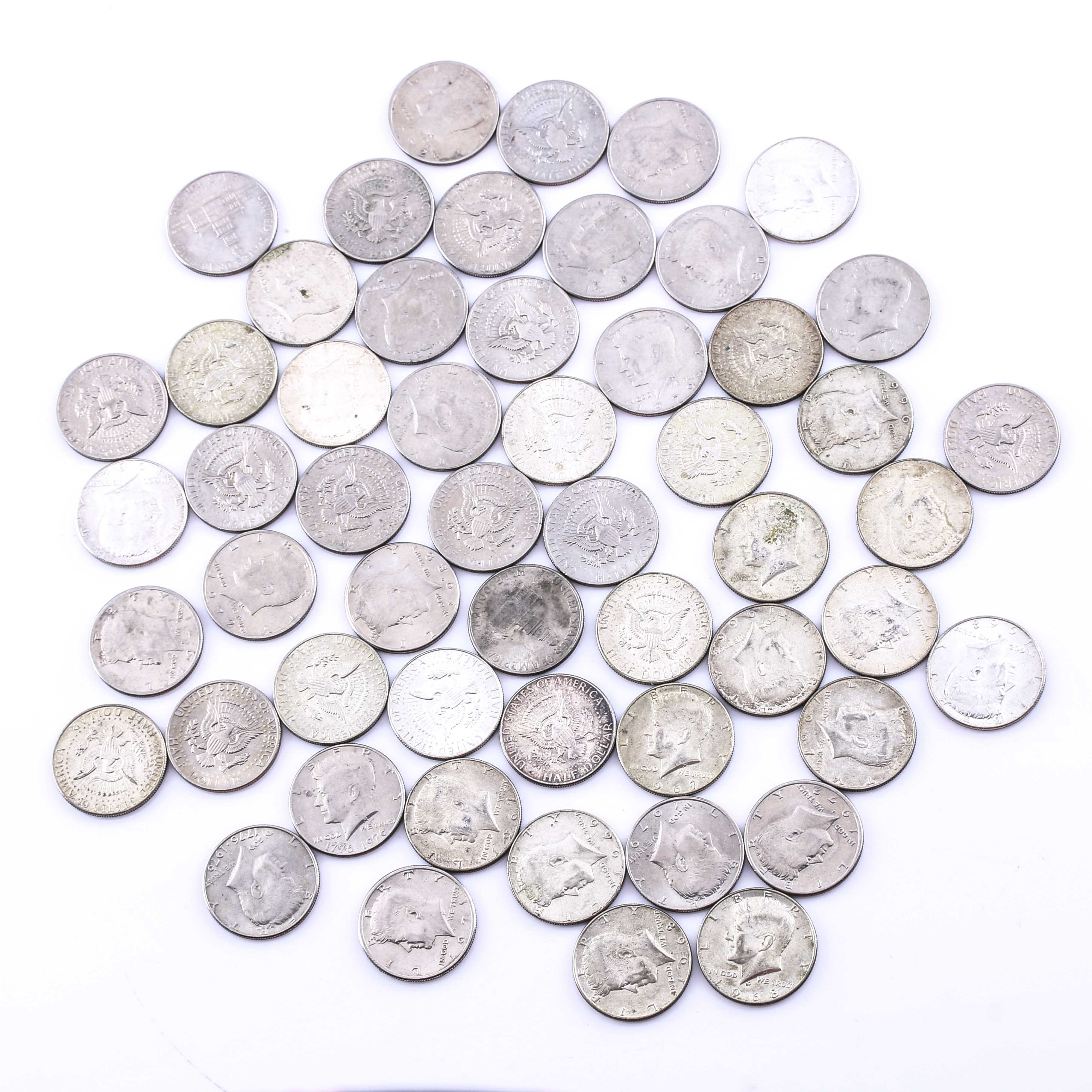 Fifty-Four Kennedy Half Dollars