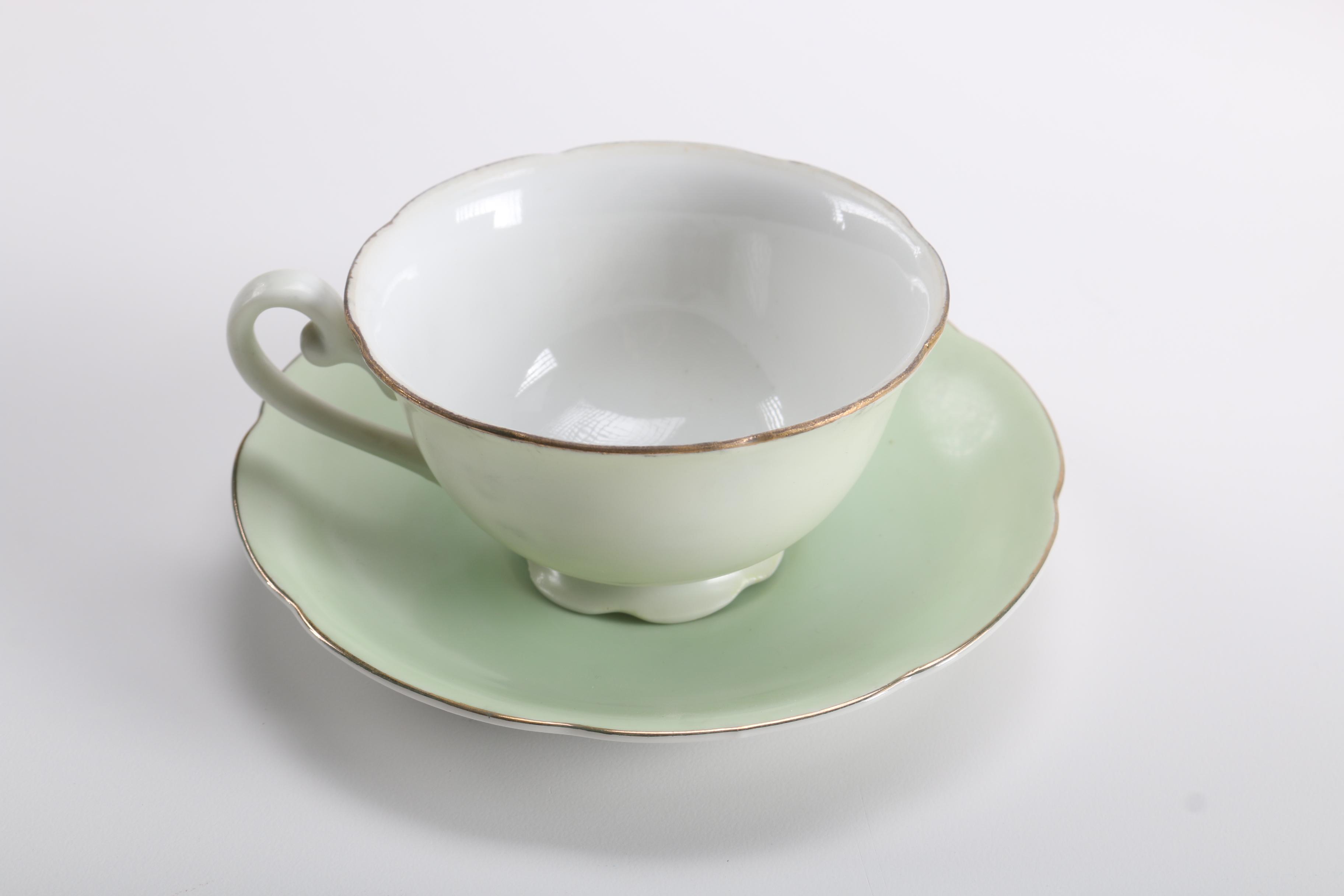 Cup and Saucer Assortment Including Shelley