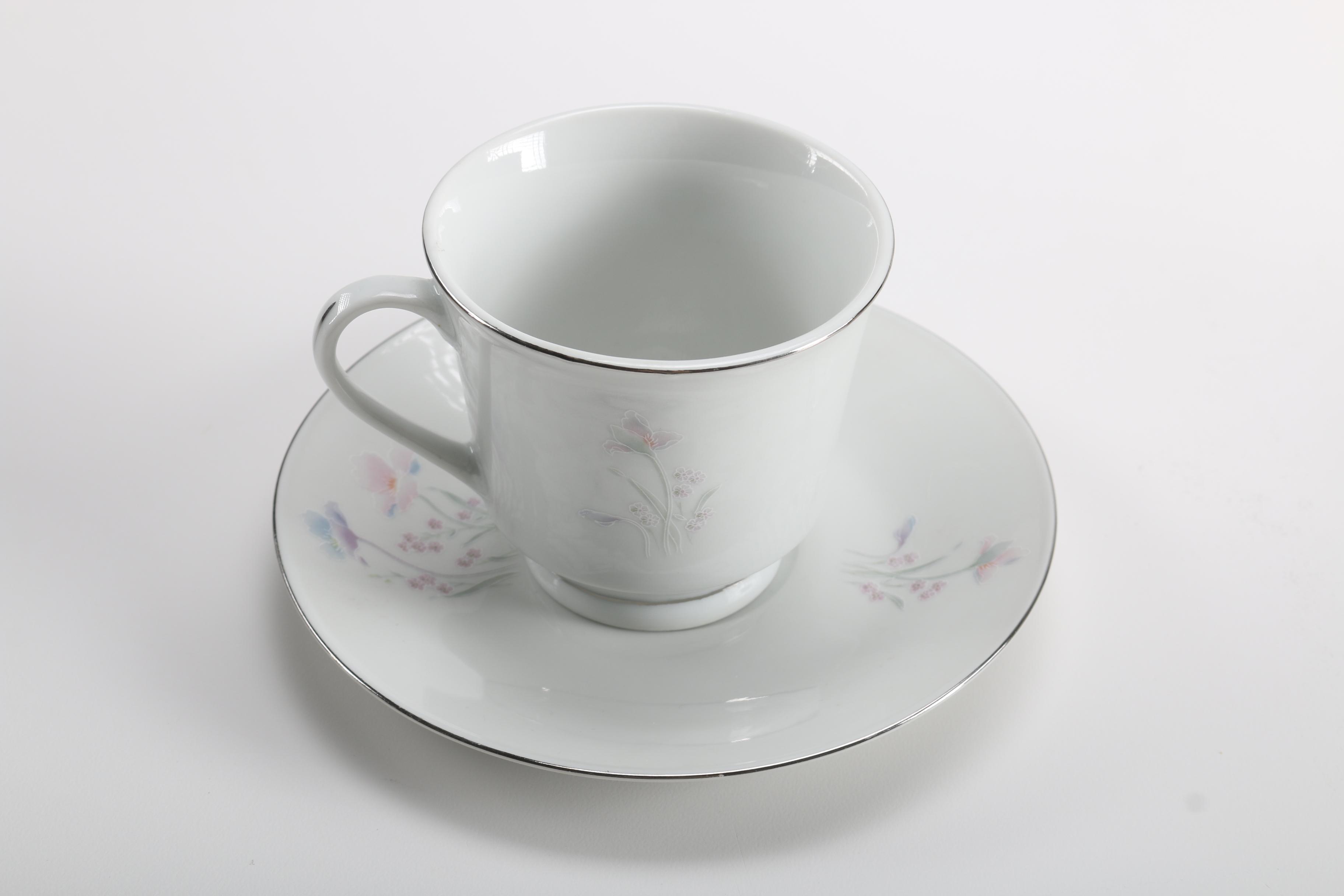 Cup and Saucer Assortment Including Shelley