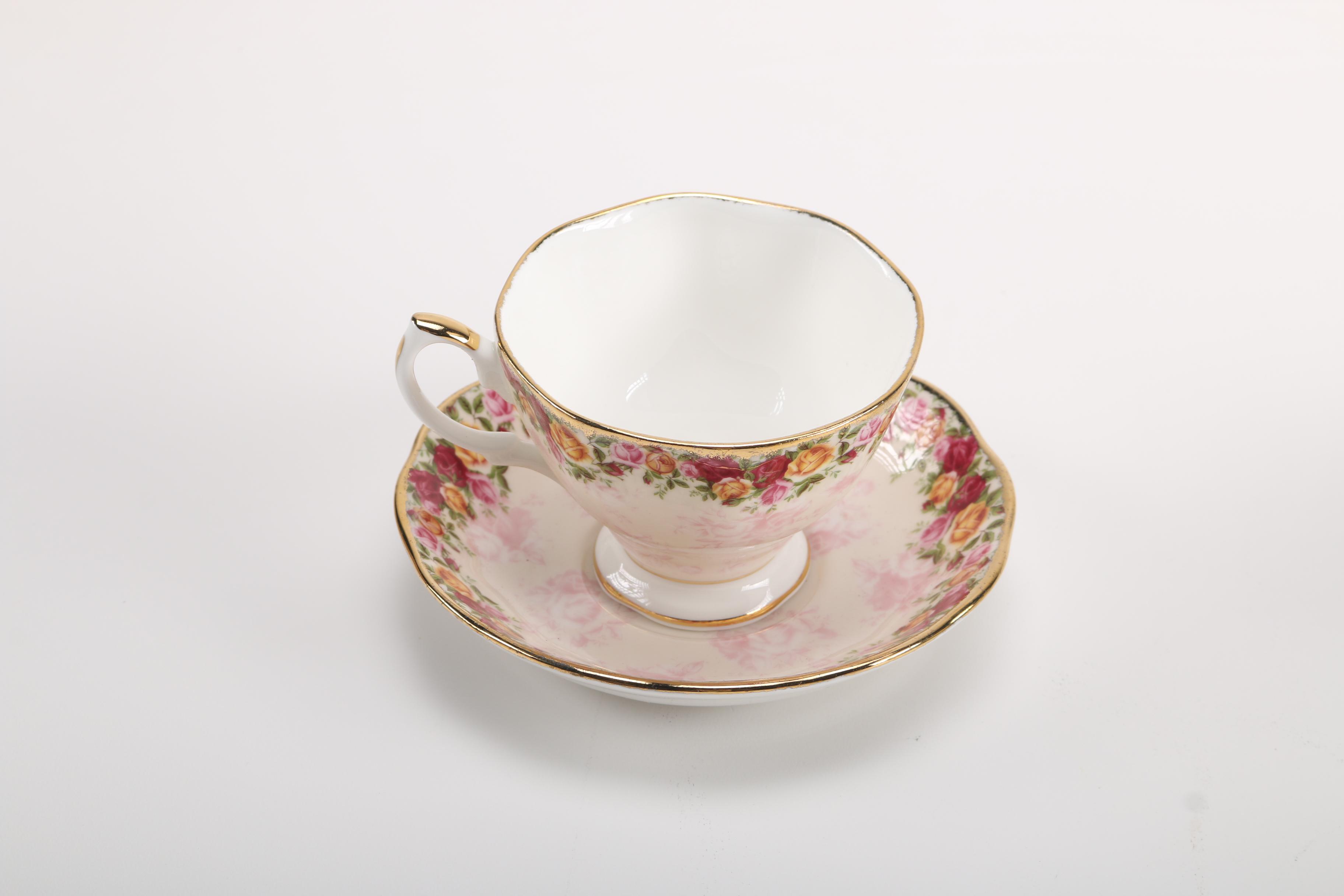 Cup and Saucer Assortment Including Shelley