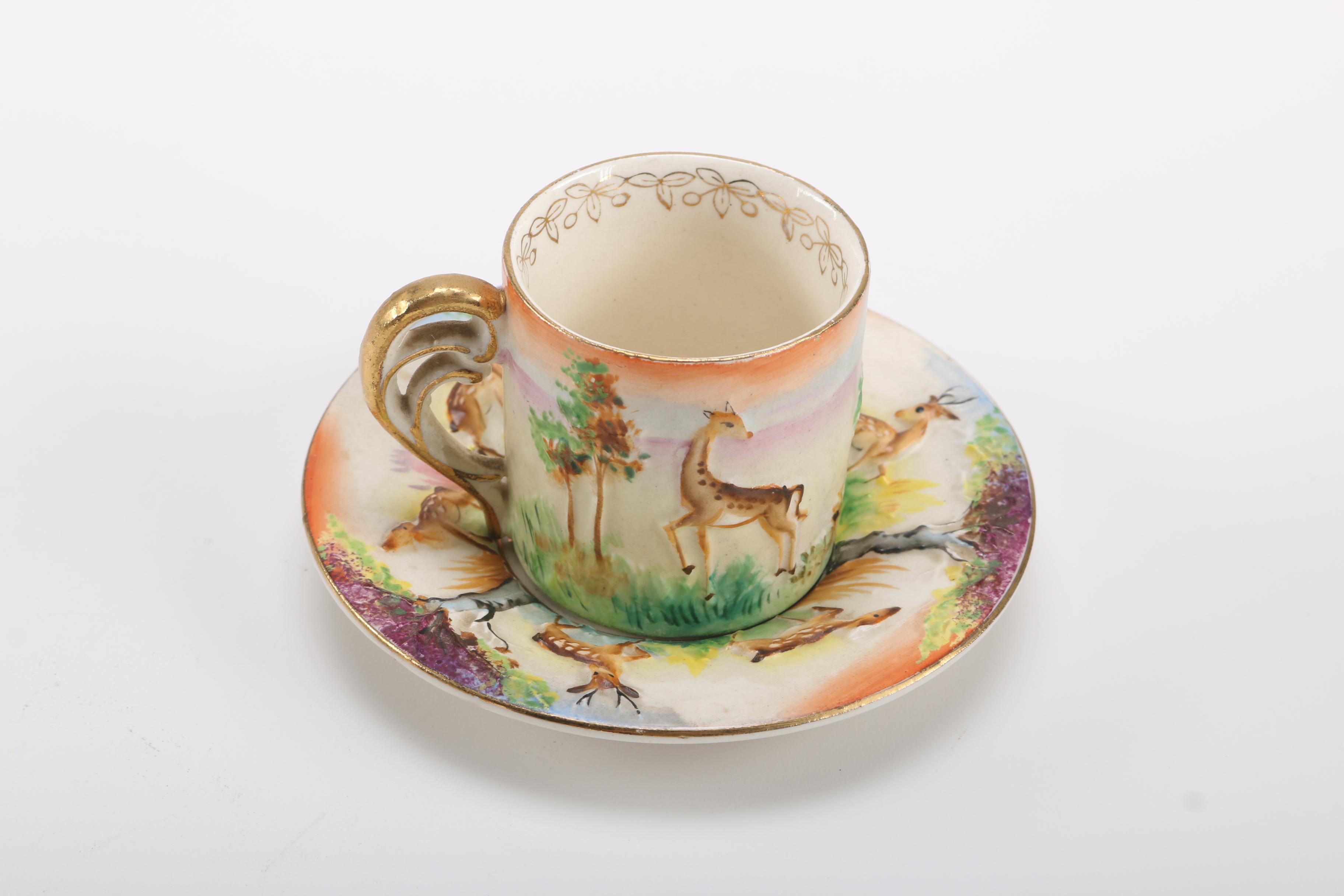 Cup and Saucer Assortment Including Shelley