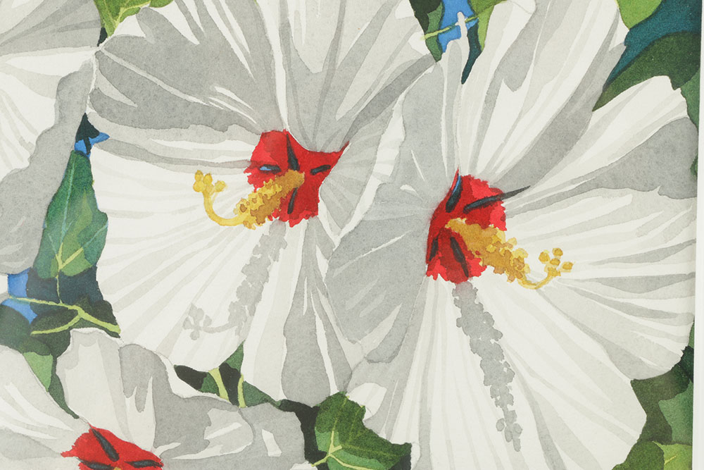 Terry Maxwell Gouache Painting on Paper Floral Still Life