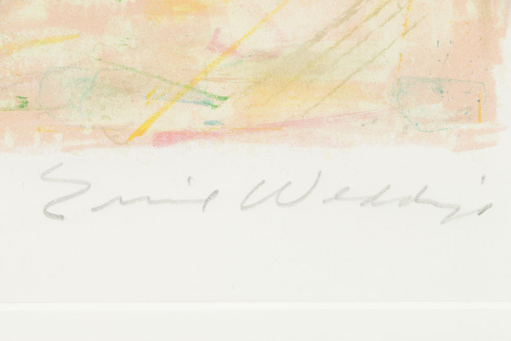 Emil Weddige Limited Edition Lithograph on Paper "Bouquet"