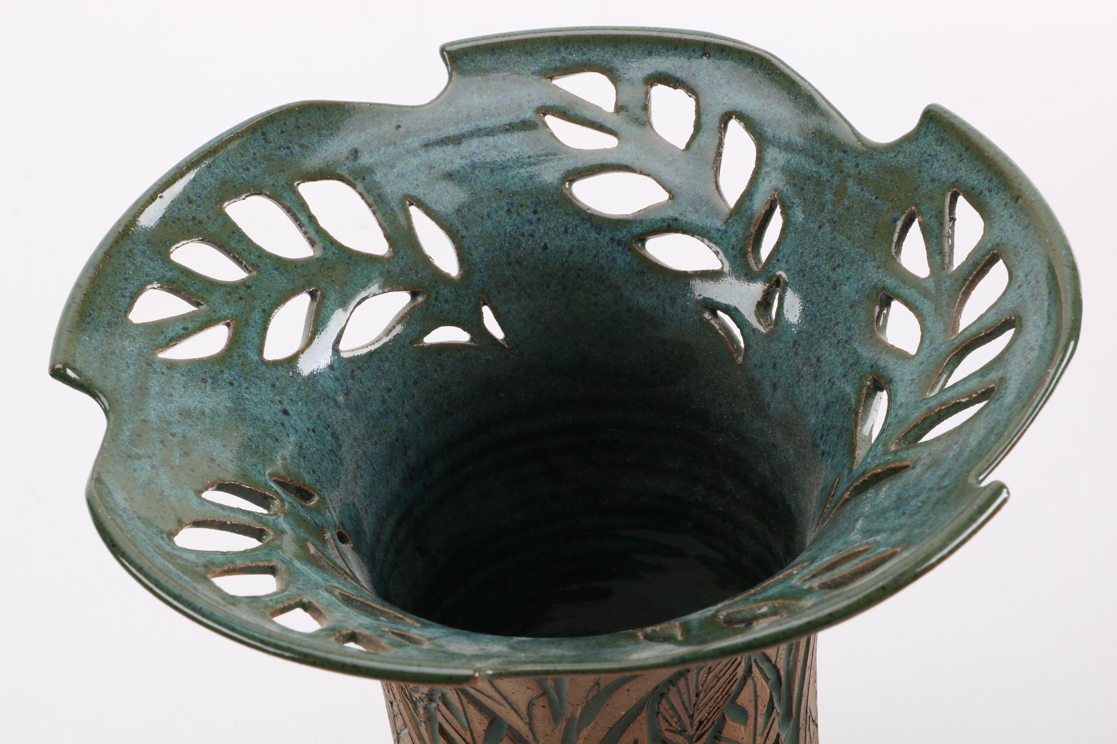 Susan Brown Freeman Stoneware Pottery Vase