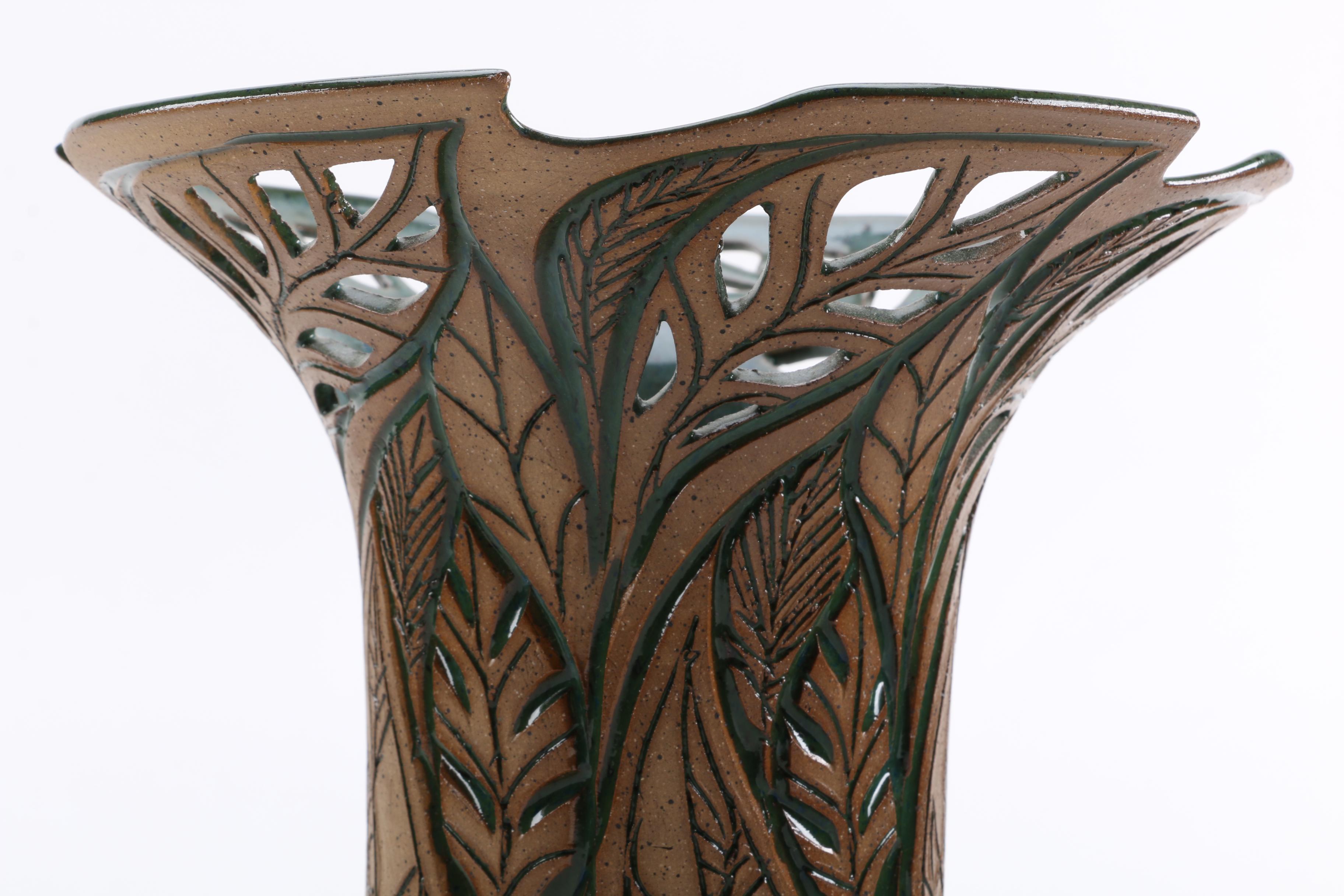 Susan Brown Freeman Stoneware Pottery Vase