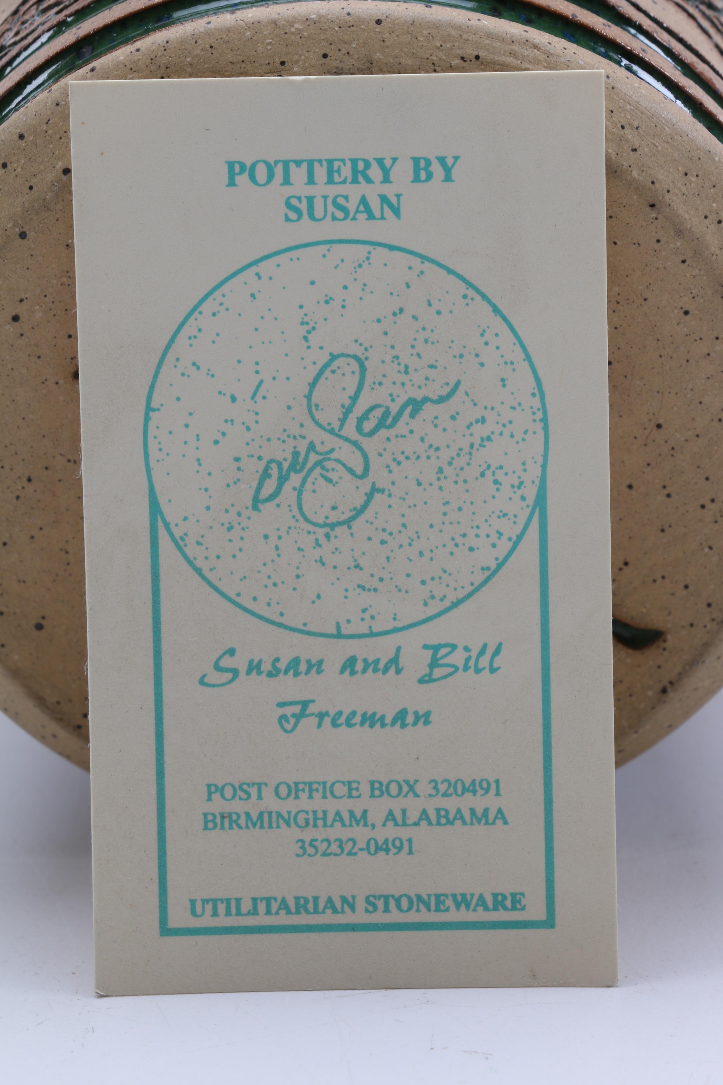 Susan Brown Freeman Stoneware Pottery Vase