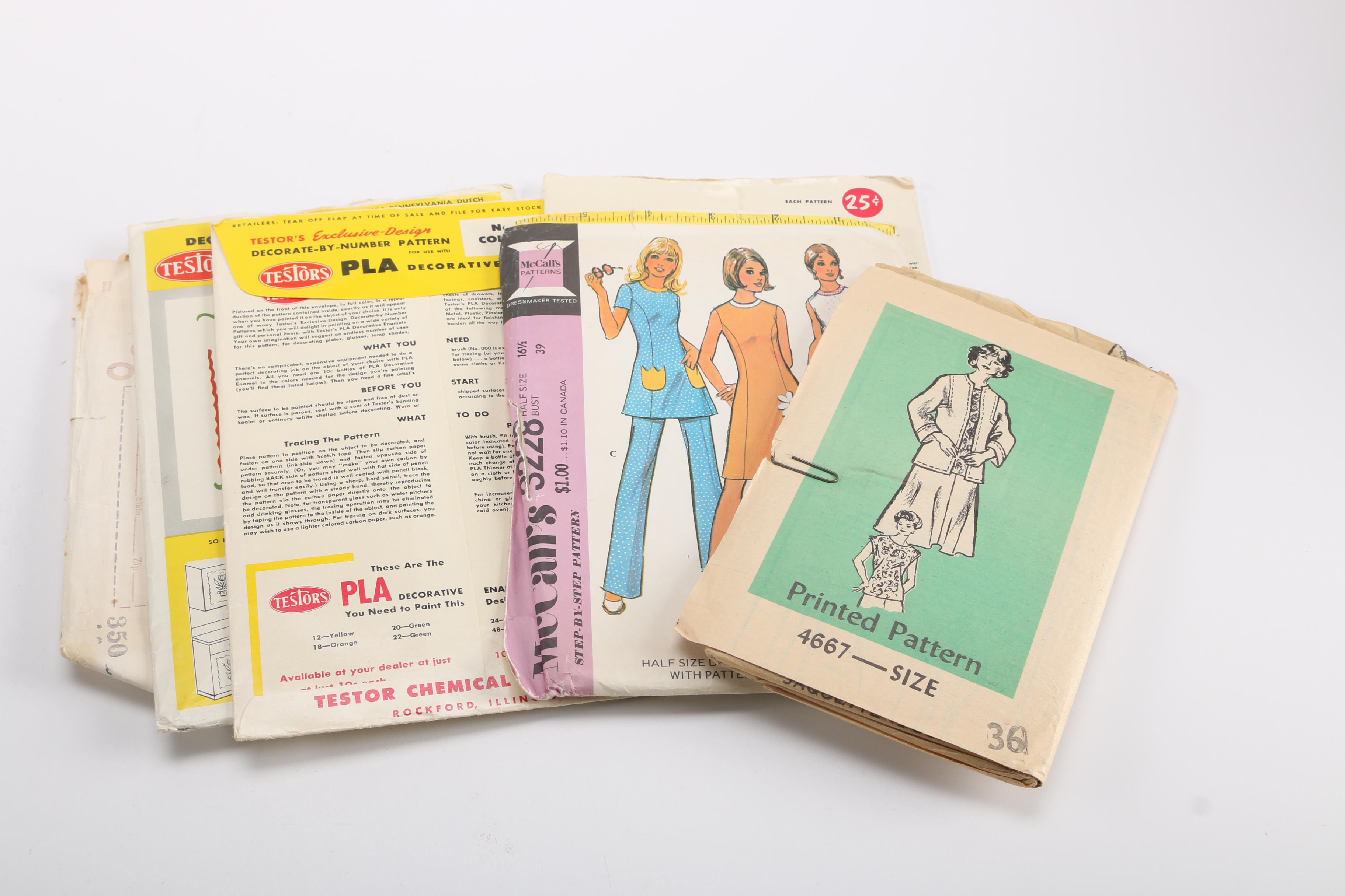 Vintage Sewing Patterns Including "The Art of Dressmaking"
