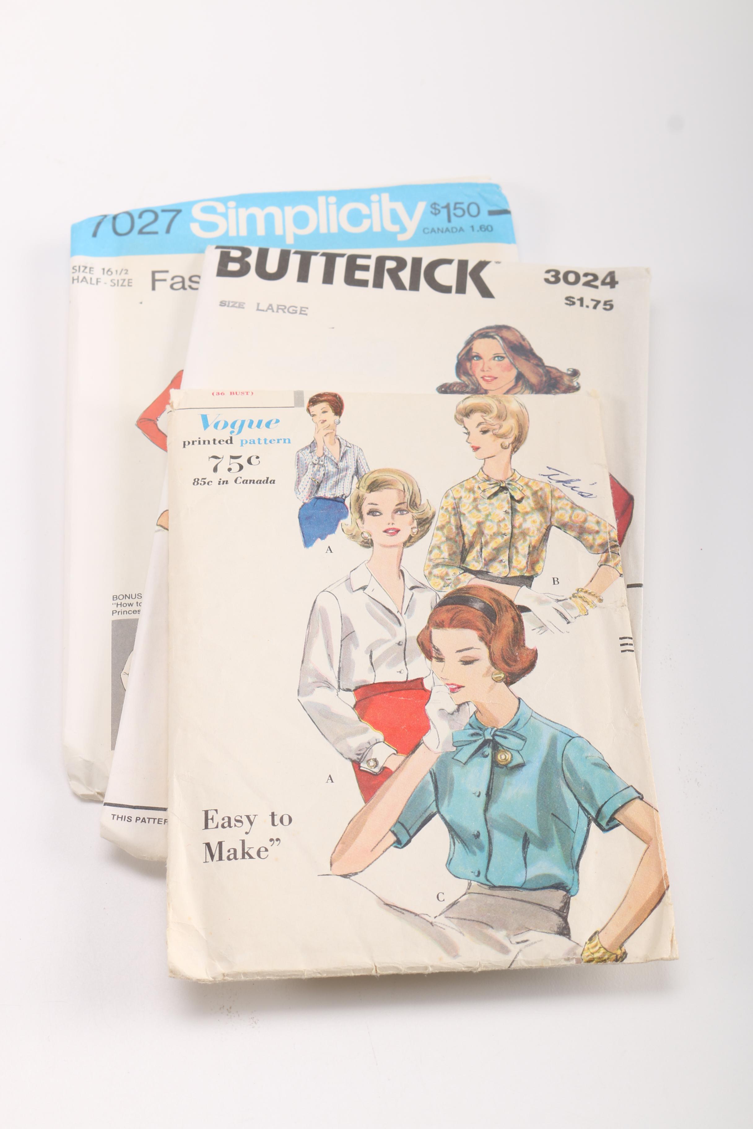 Vintage Sewing Patterns Including "The Art of Dressmaking"