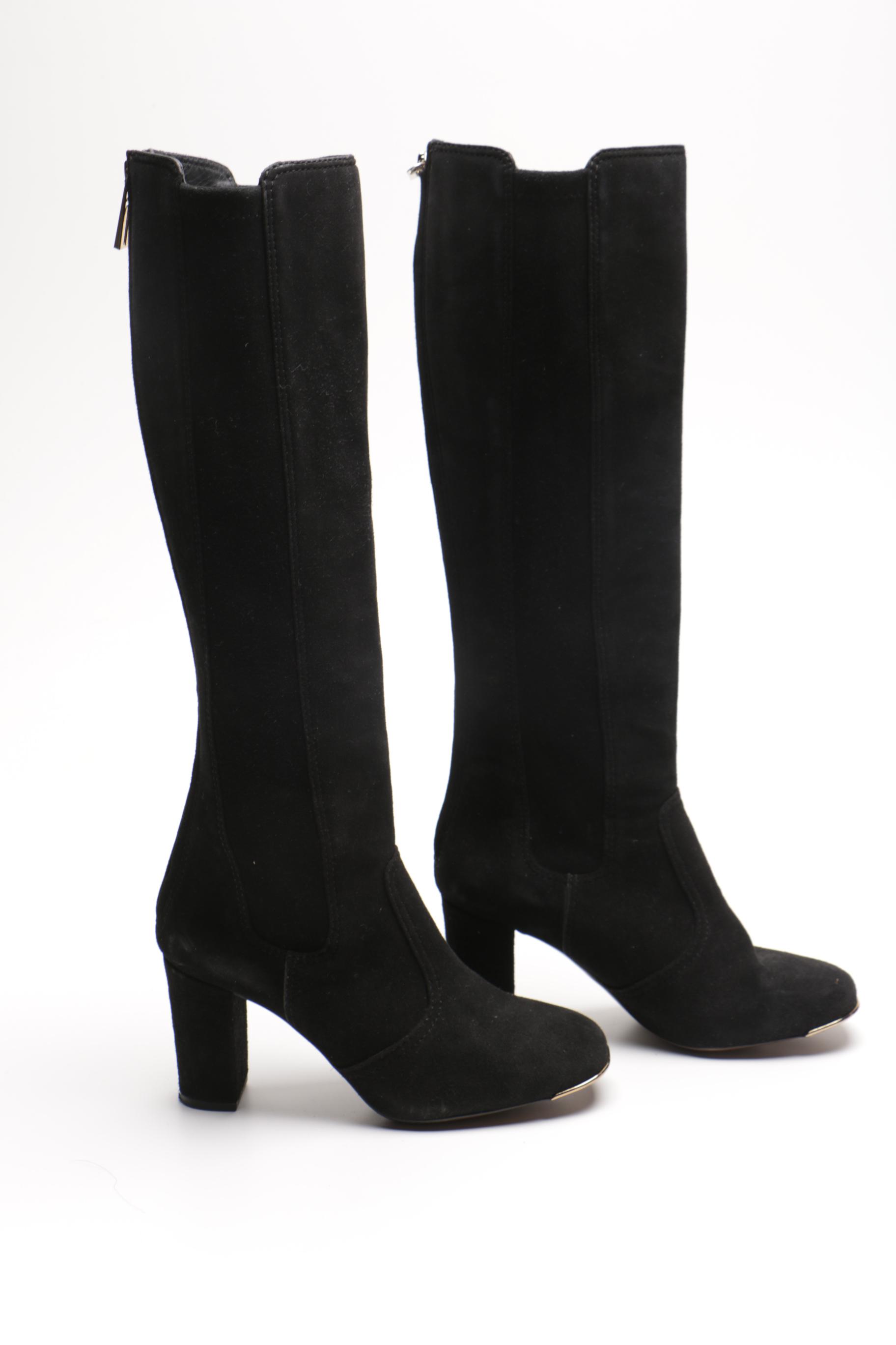 Tory Burch Black Suede Boots