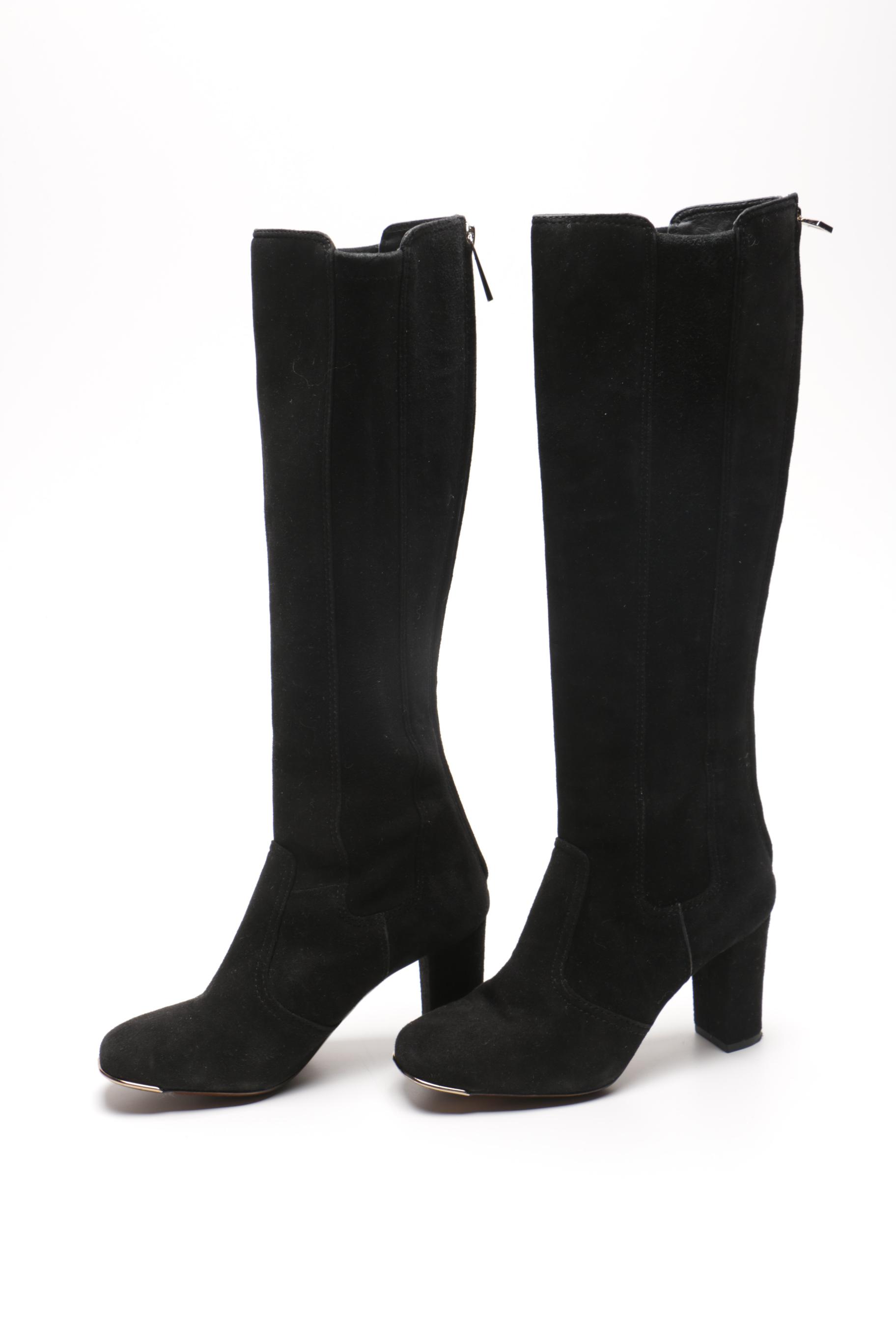Tory Burch Black Suede Boots