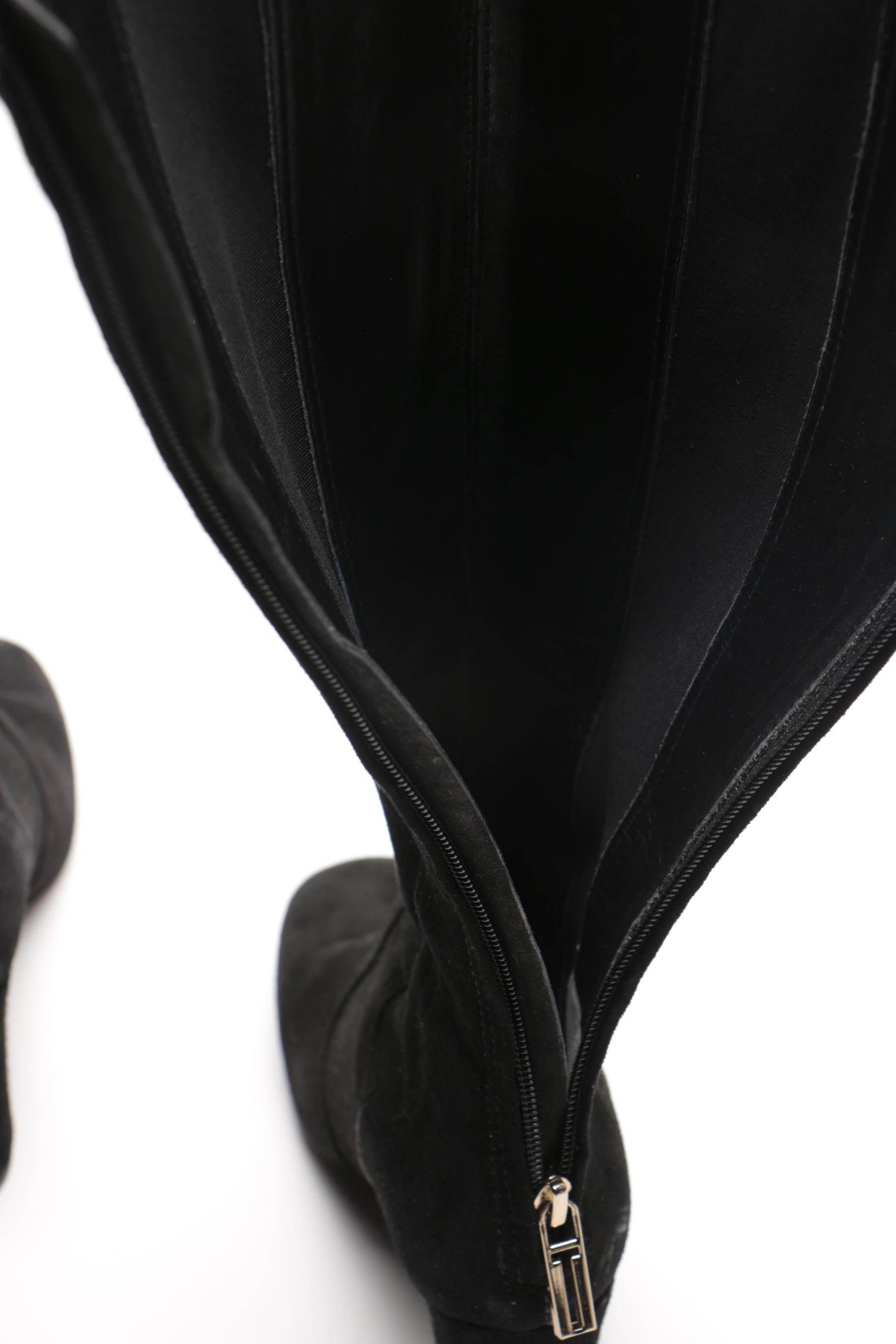 Tory Burch Black Suede Boots