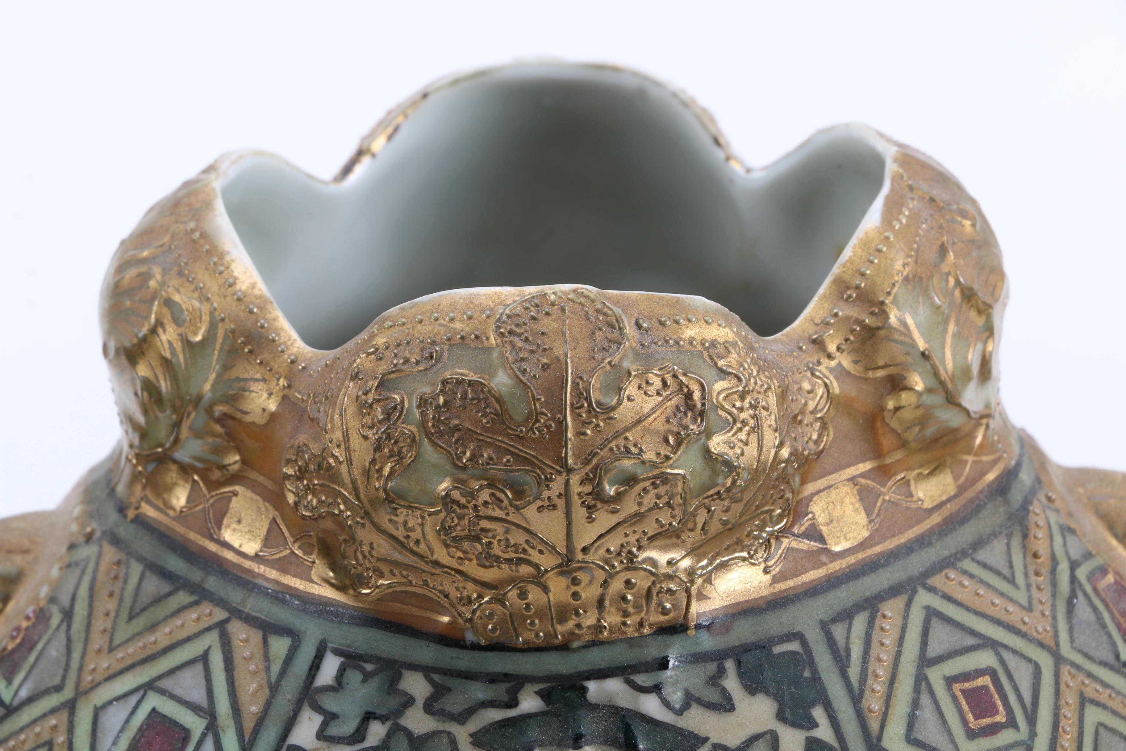 Hand-Painted Nippon Decorative Urn