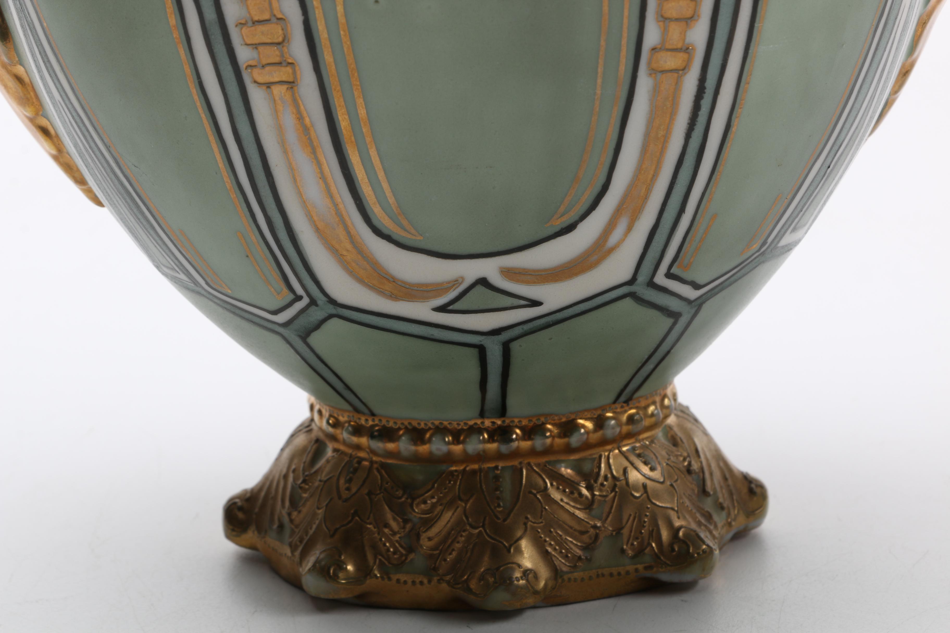 Hand-Painted Nippon Decorative Urn