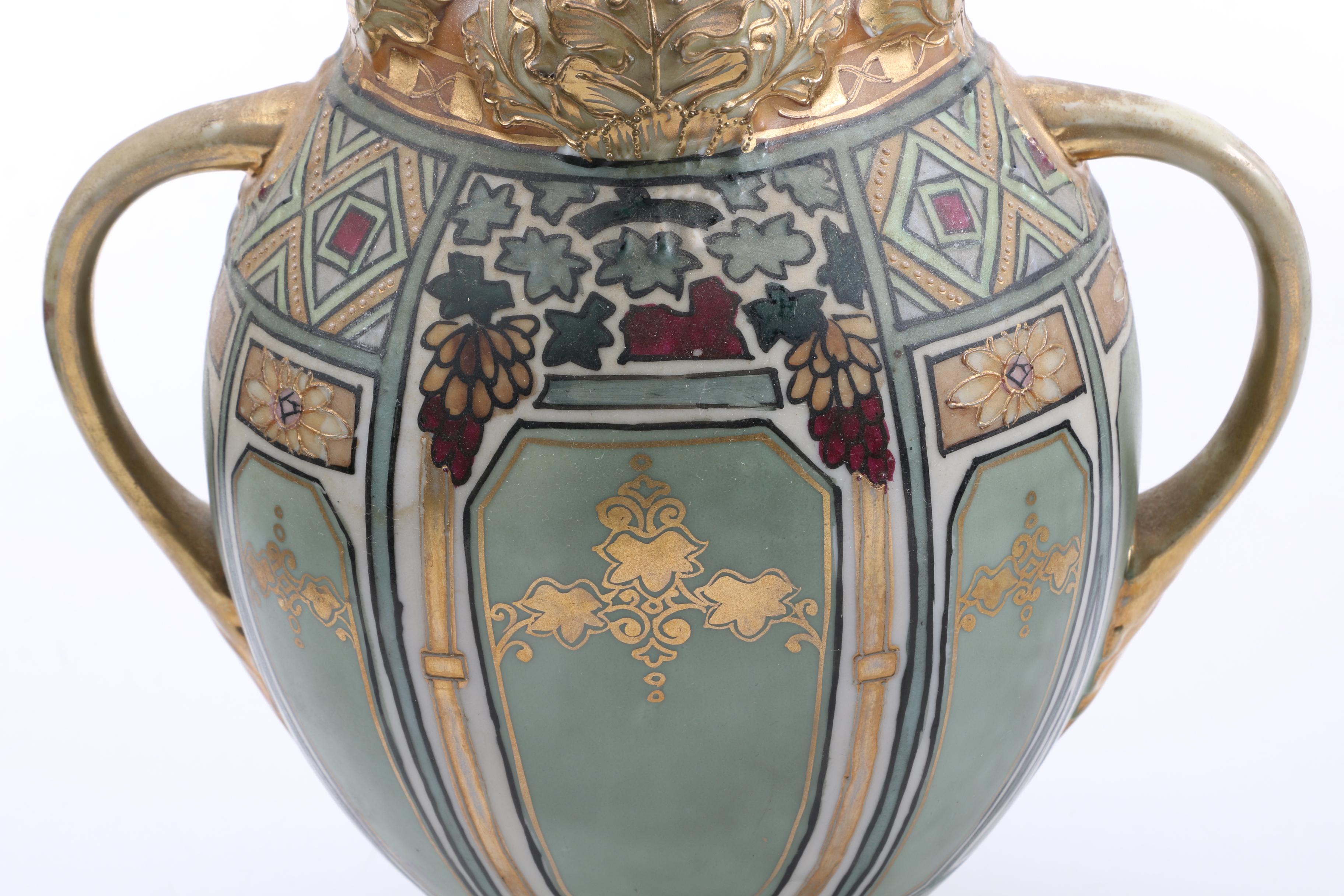 Hand-Painted Nippon Decorative Urn