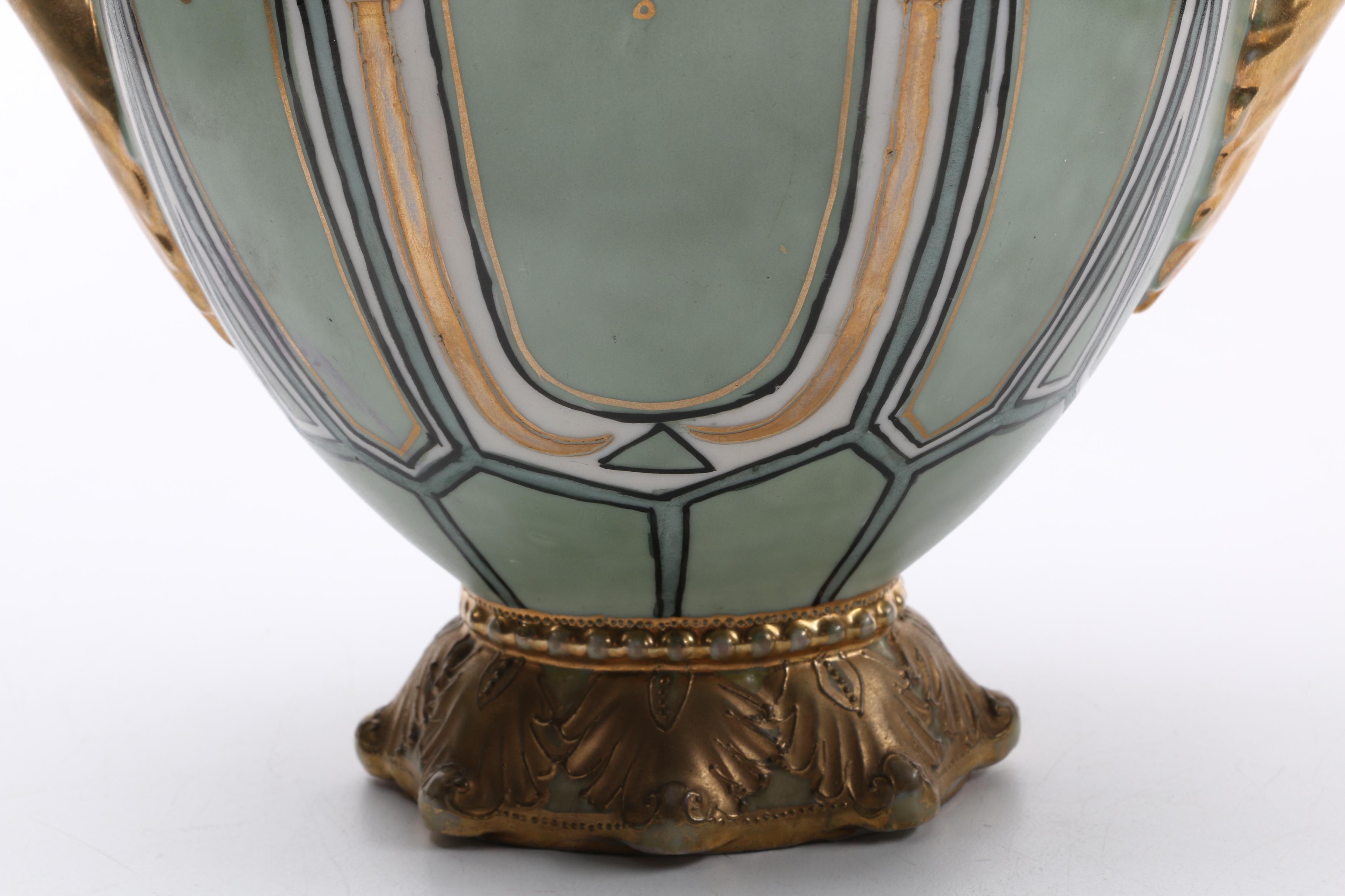 Hand-Painted Nippon Decorative Urn