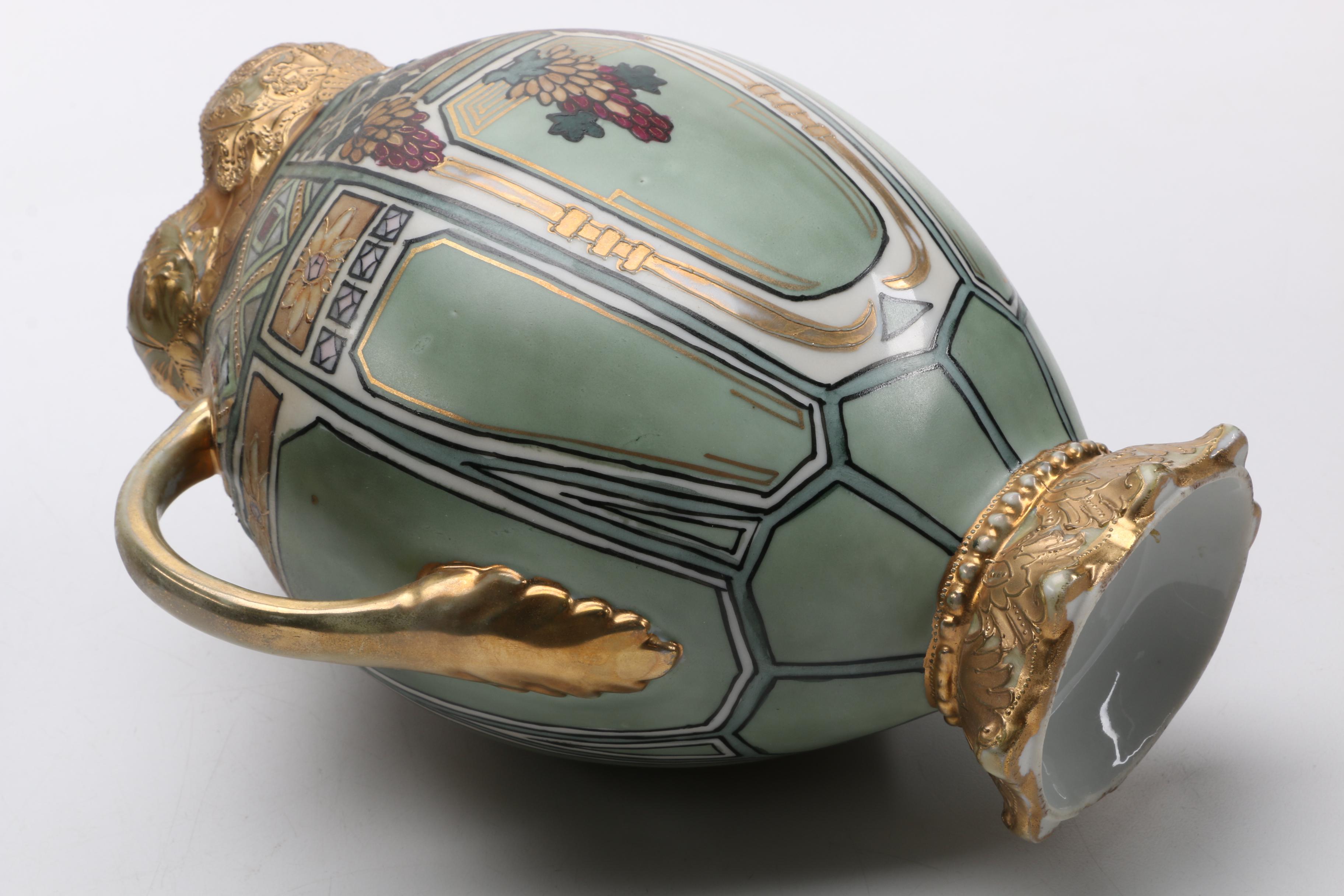 Hand-Painted Nippon Decorative Urn