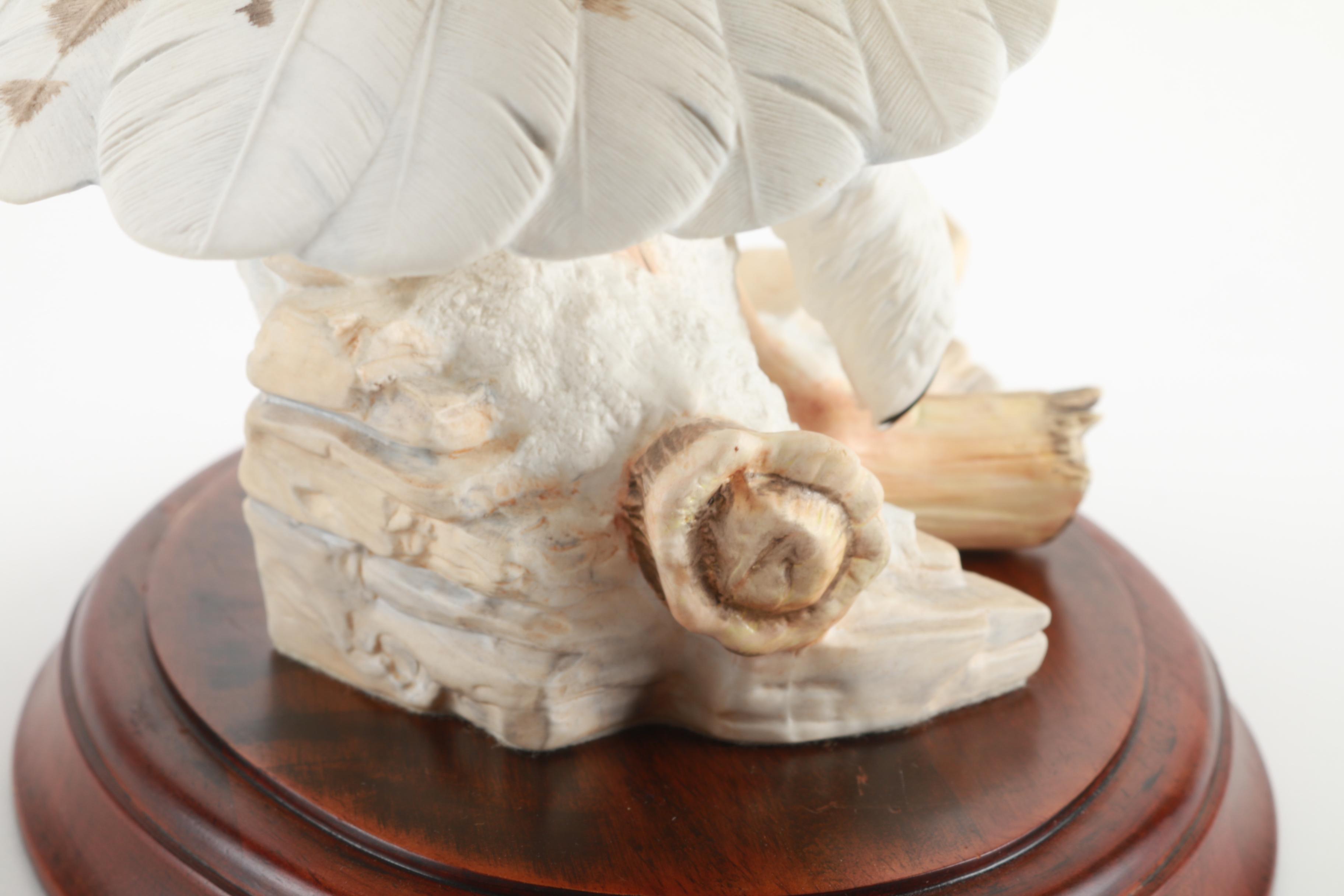 Franklin Mint Porcelain Sculpture "The Snowy Owl" by George McMonigle