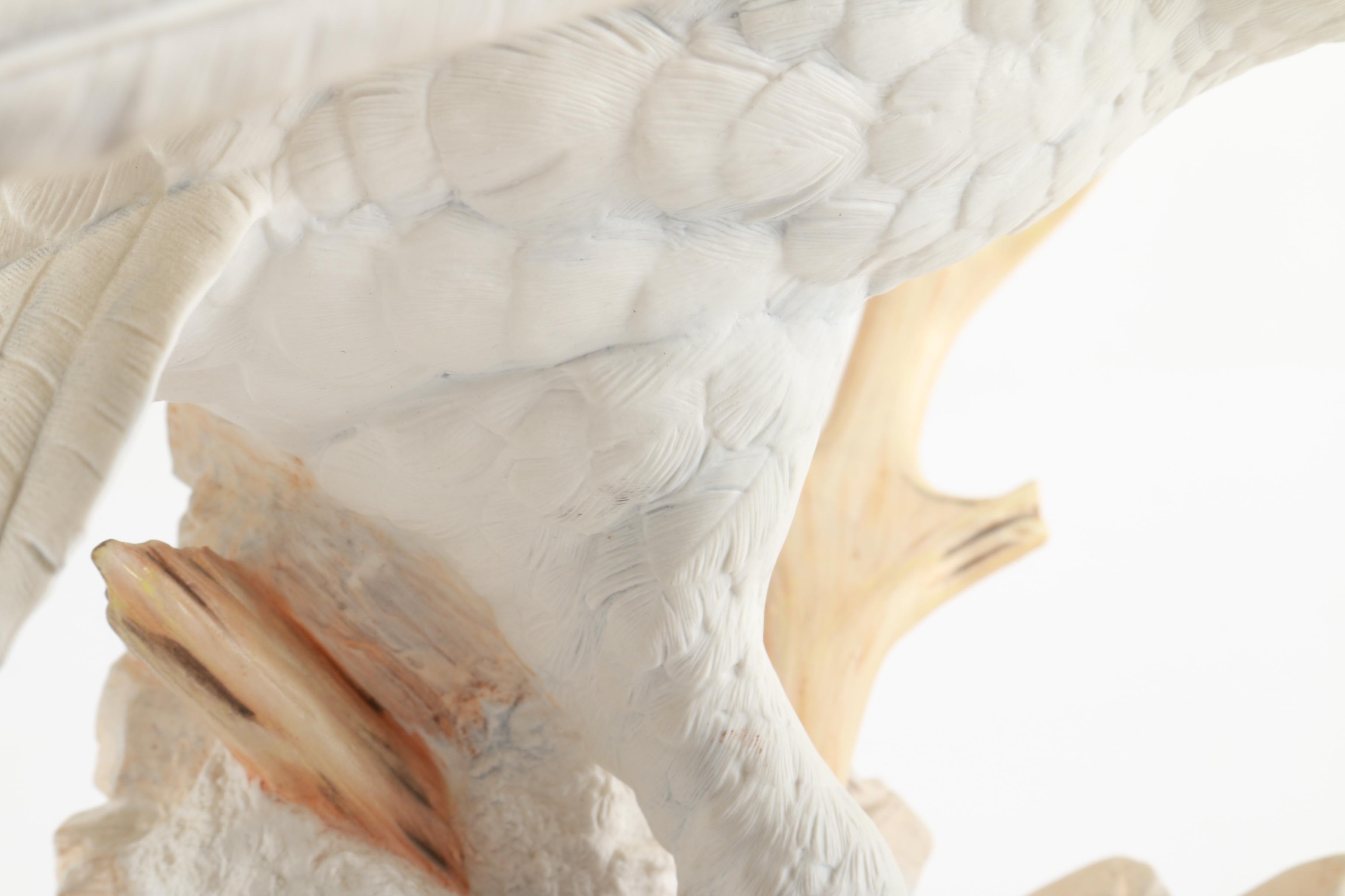 Franklin Mint Porcelain Sculpture "The Snowy Owl" by George McMonigle