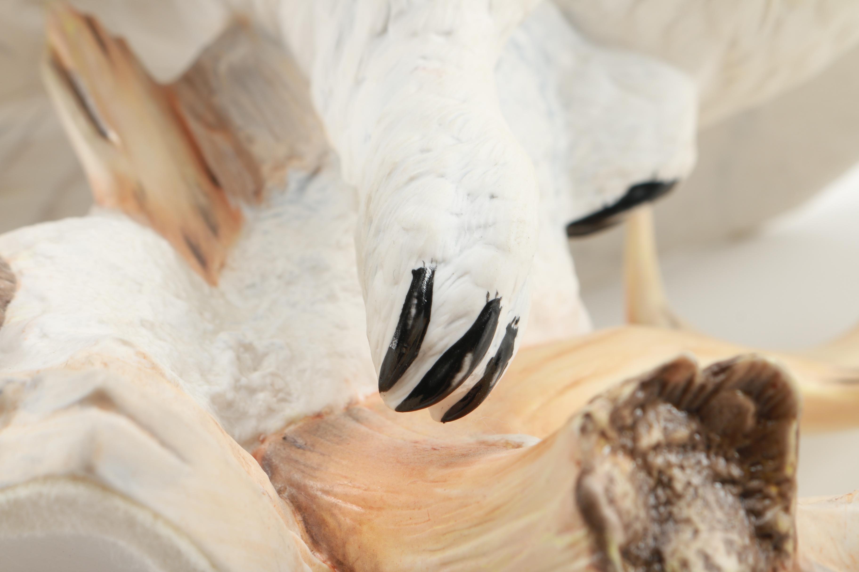 Franklin Mint Porcelain Sculpture "The Snowy Owl" by George McMonigle