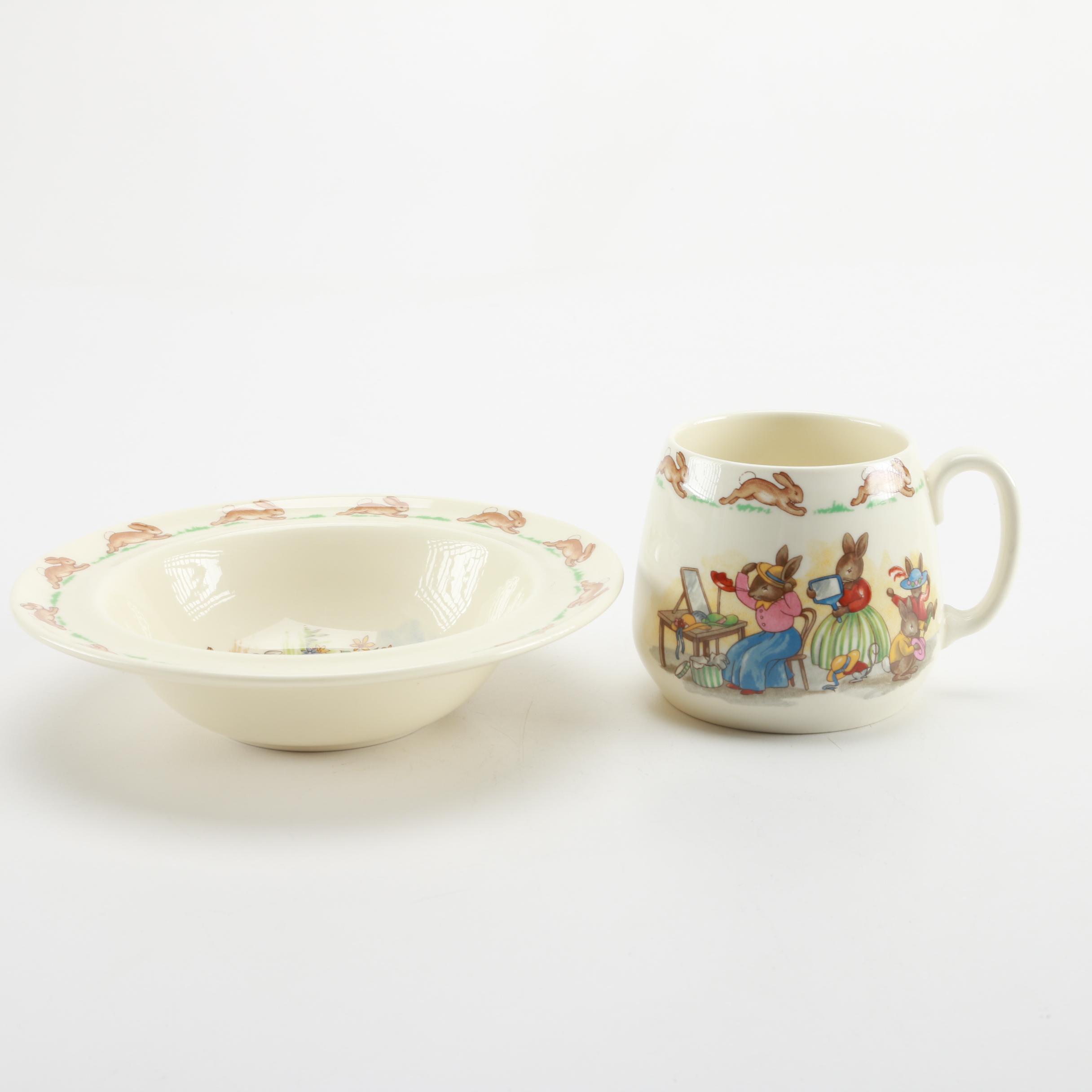 Hemsley's Bunnykins Child's Bowl and Mug