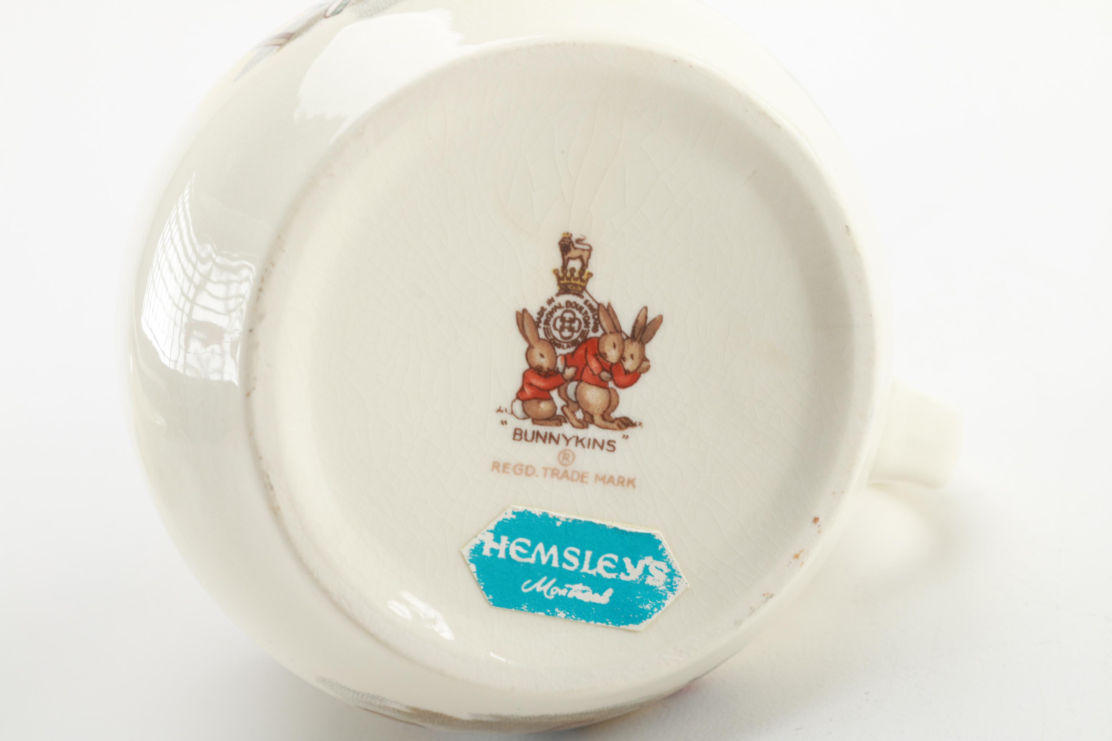 Hemsley's Bunnykins Child's Bowl and Mug