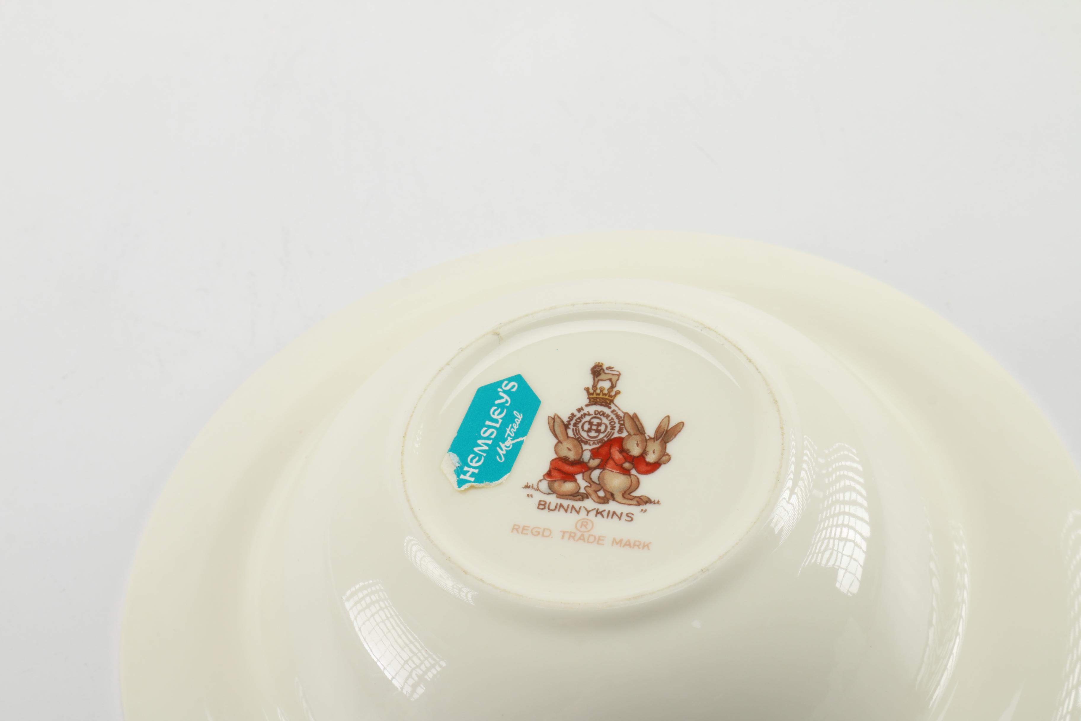 Hemsley's Bunnykins Child's Bowl and Mug