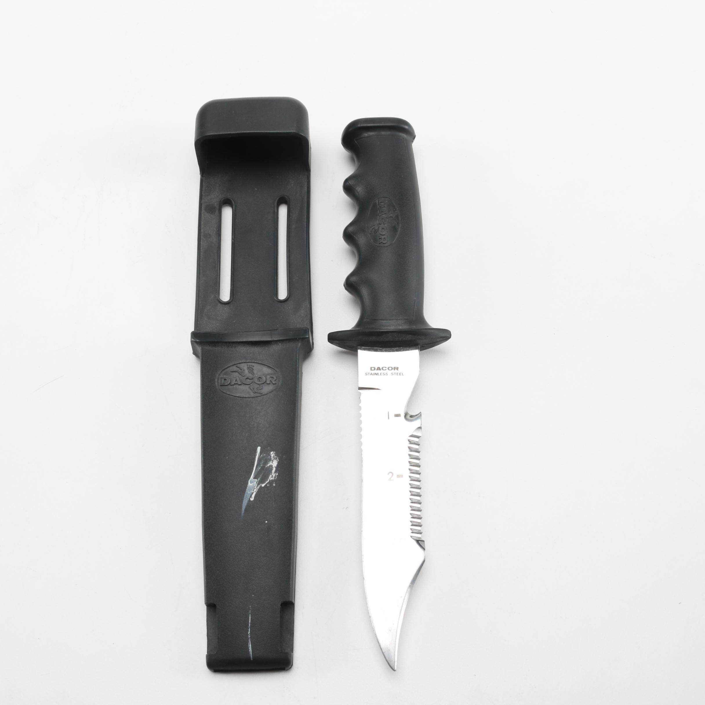 Dacor Scuba Knife and Sheath