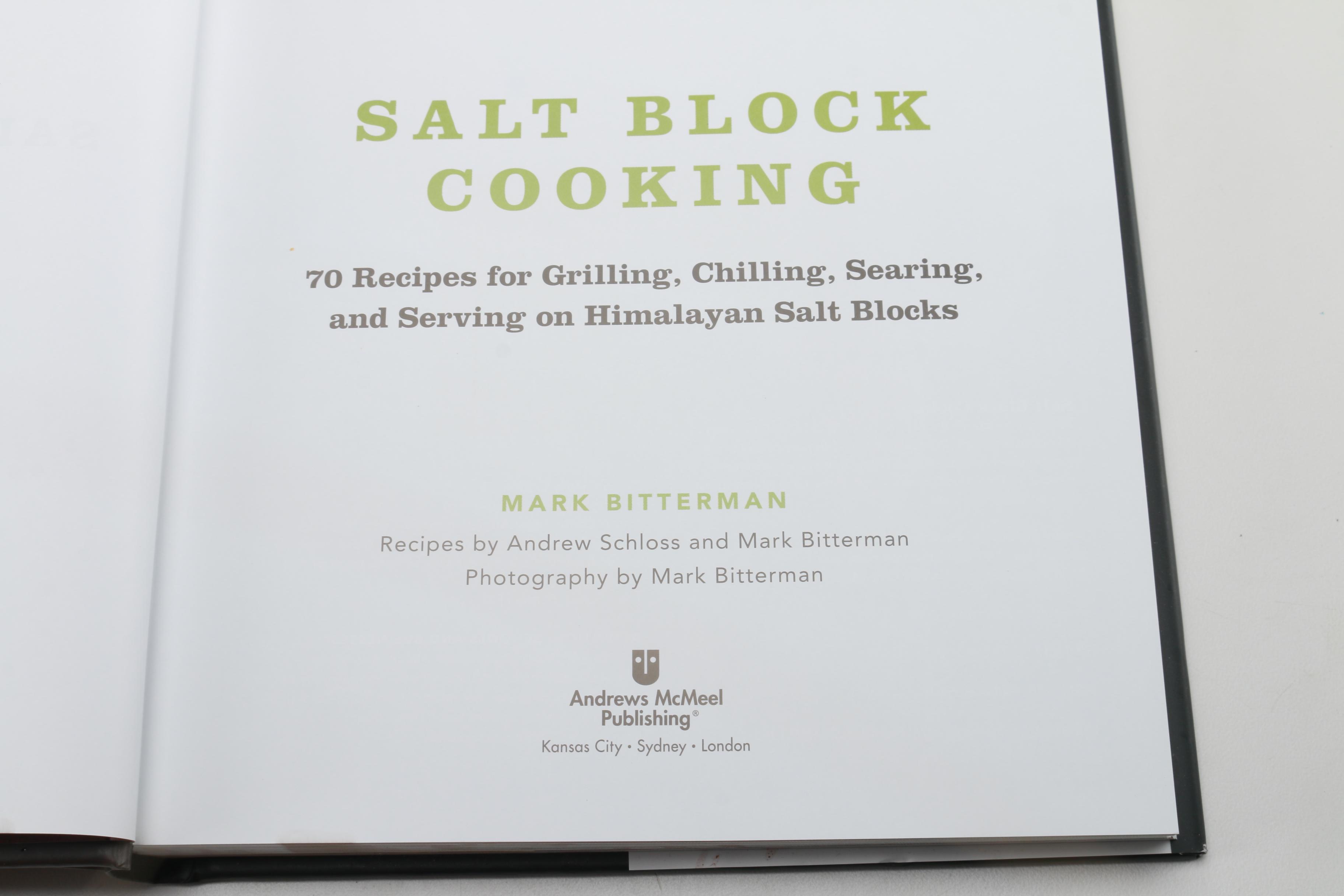 "Salt Block Cooking" by Mark Bitterman with Himalayan Pink Salt Block