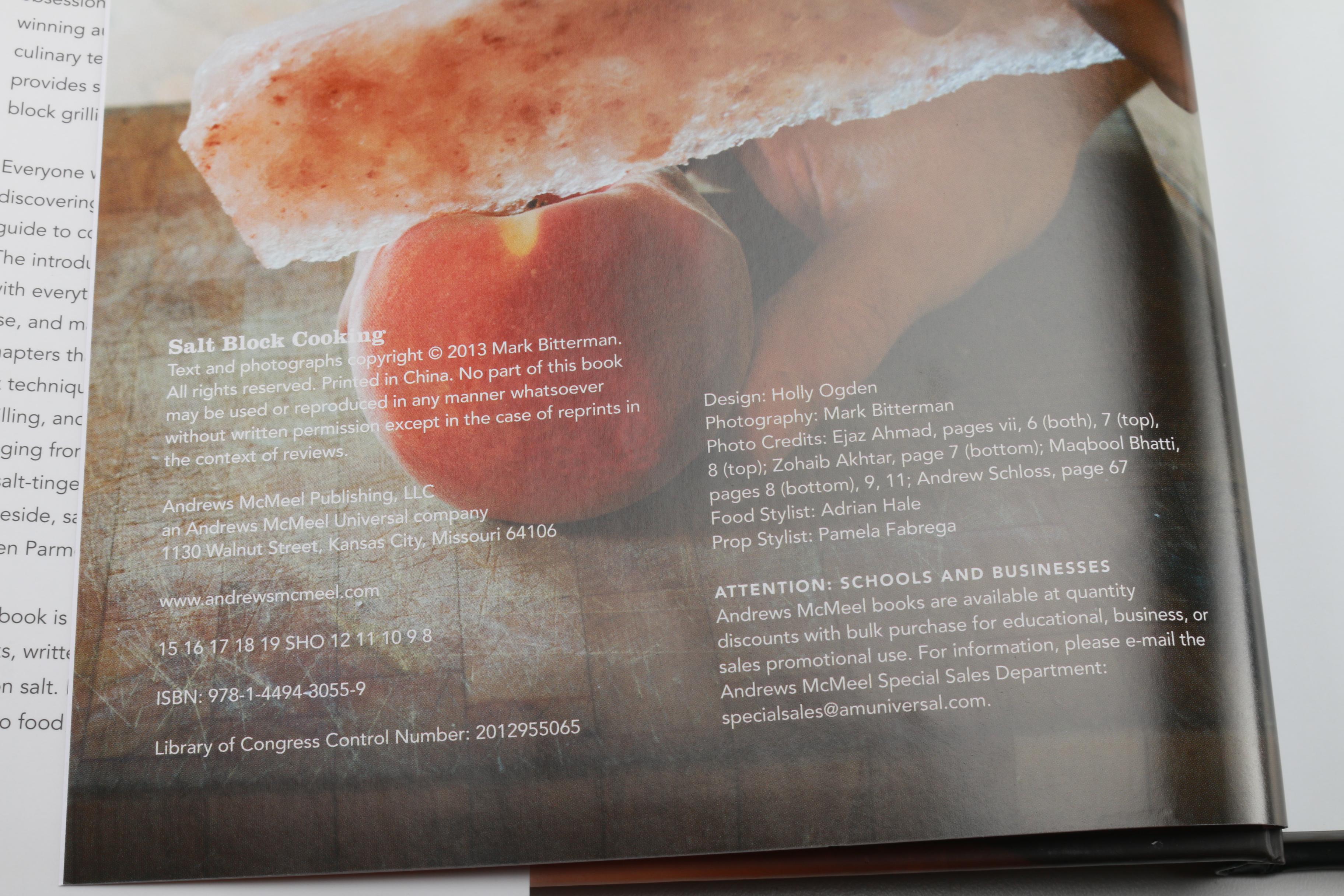 "Salt Block Cooking" by Mark Bitterman with Himalayan Pink Salt Block